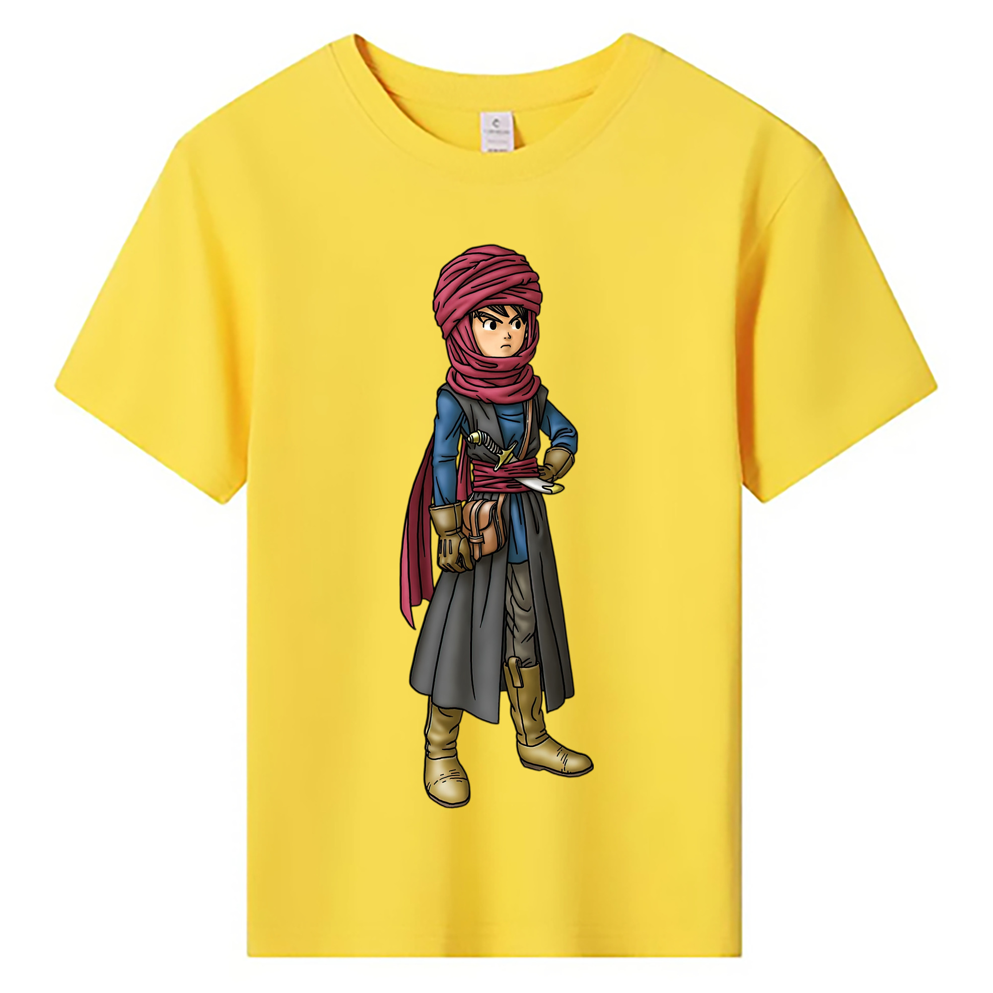 （画像用） ドラゴンクエスト Doragon Kuesuto Dragon Quest 綿100％キッズTシャツ（フロントプリント）