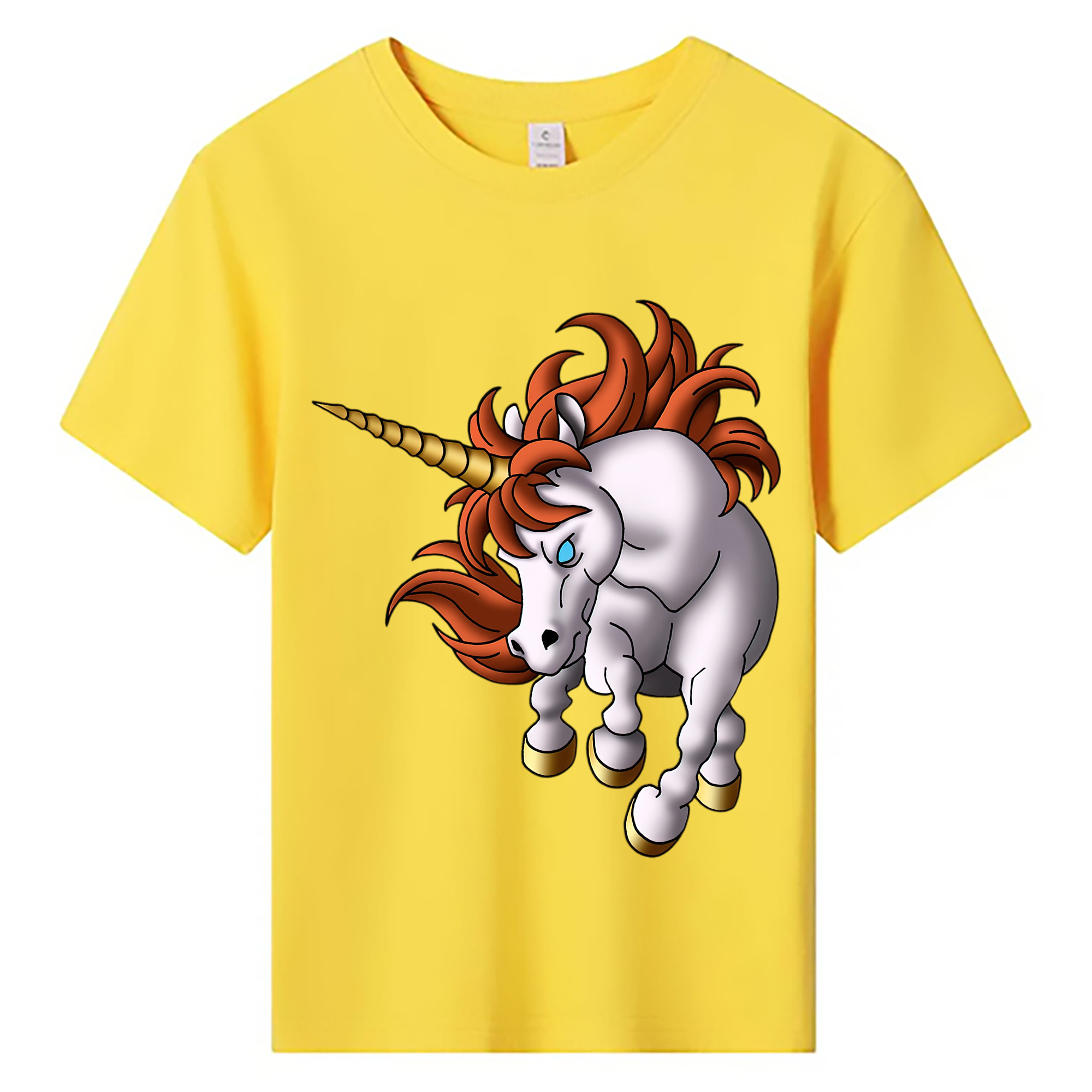 （画像用） ドラゴンクエスト Doragon Kuesuto Dragon Quest 綿100％キッズTシャツ（フロントプリント）