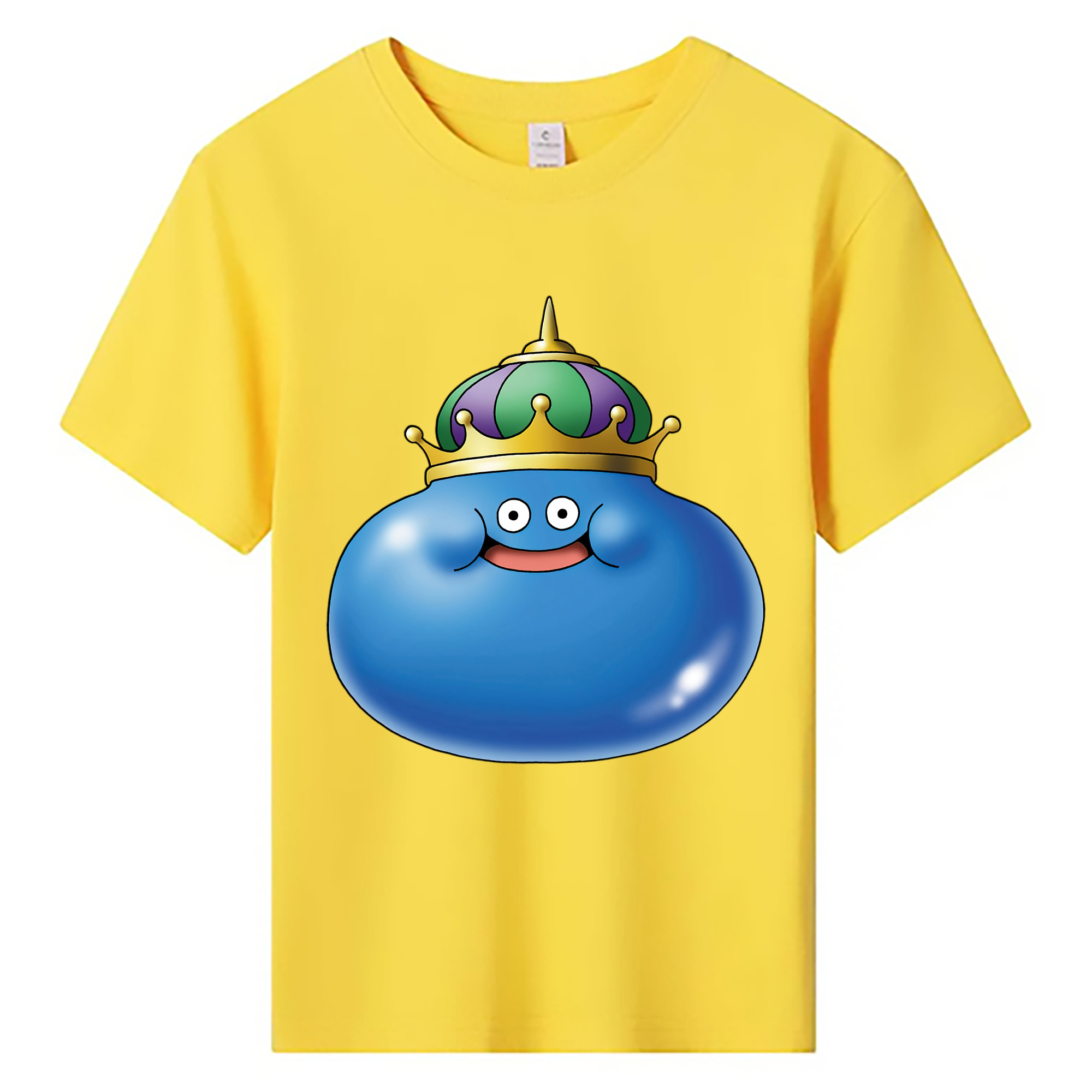 （画像用） ドラゴンクエスト Doragon Kuesuto Dragon Quest 綿100％キッズTシャツ（フロントプリント）