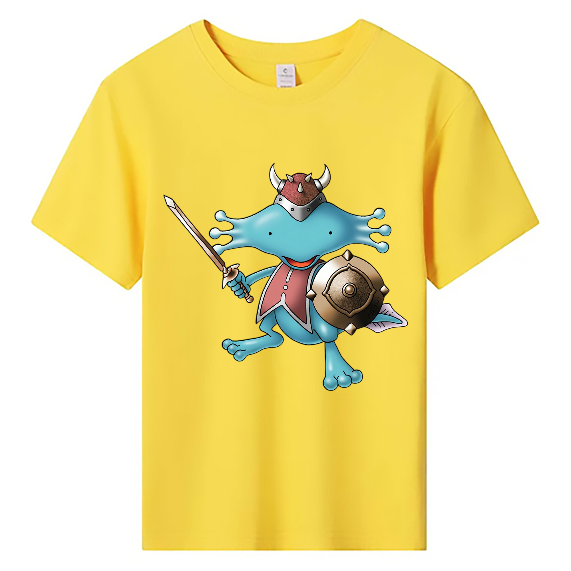（画像用） ドラゴンクエスト Doragon Kuesuto Dragon Quest 綿100％キッズTシャツ（フロントプリント）