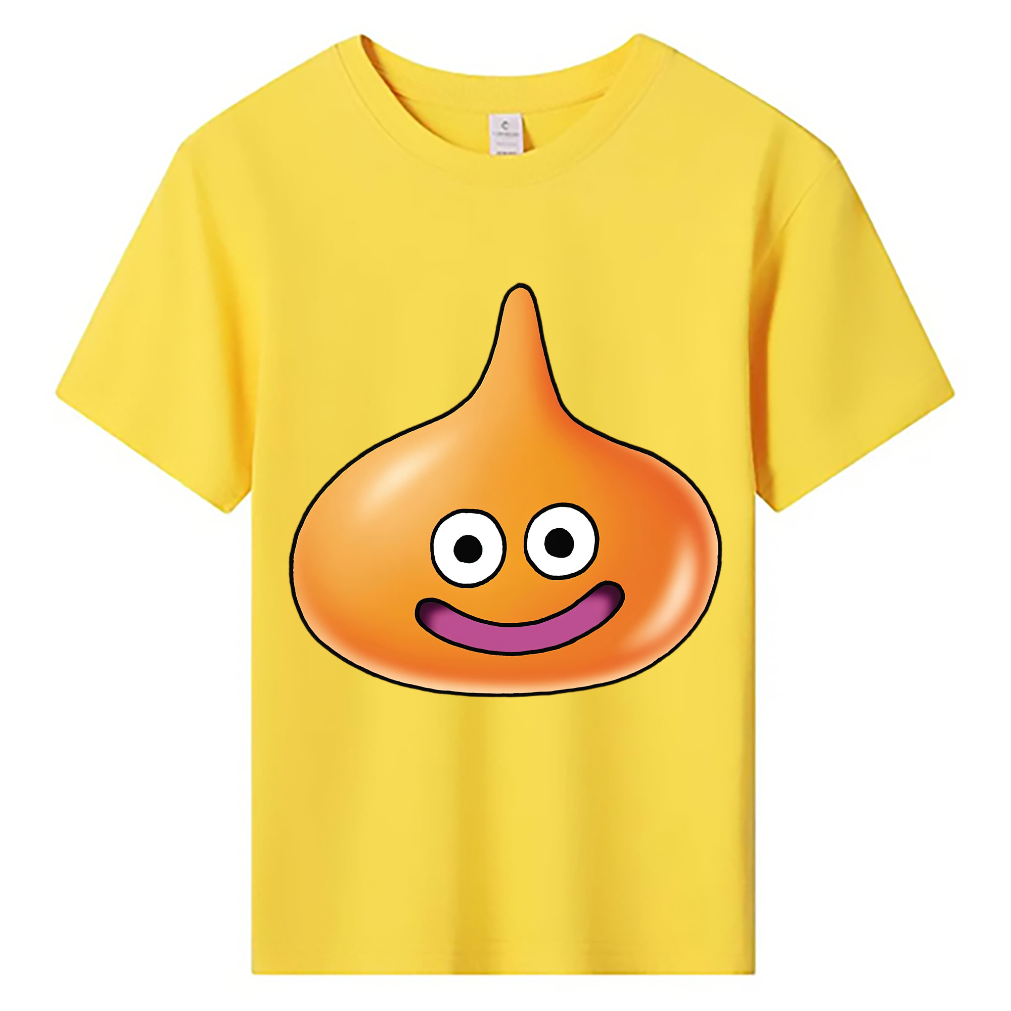 （画像用） ドラゴンクエスト Doragon Kuesuto Dragon Quest 綿100％キッズTシャツ（フロントプリント）