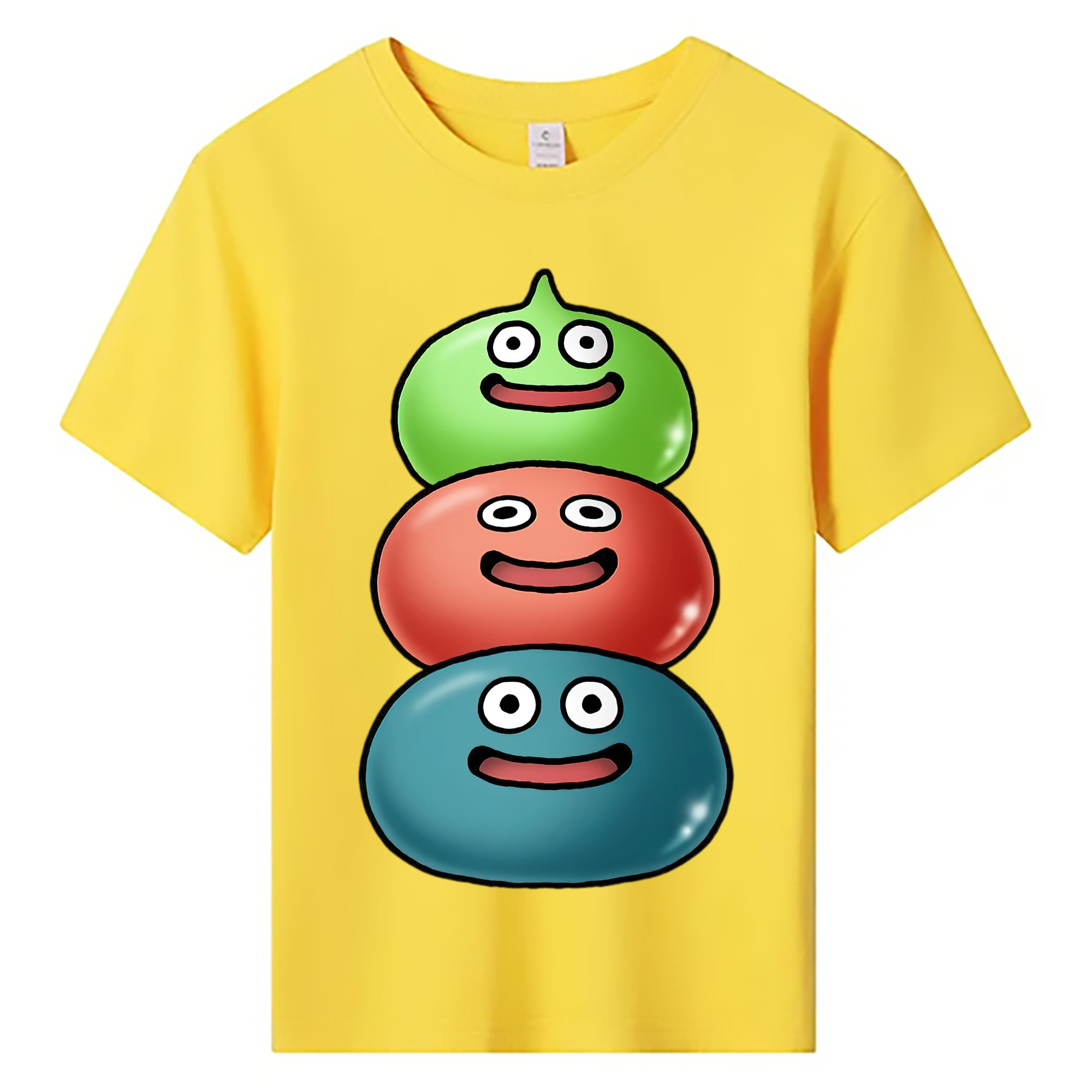 （画像用） ドラゴンクエスト Doragon Kuesuto Dragon Quest 綿100％キッズTシャツ（フロントプリント）