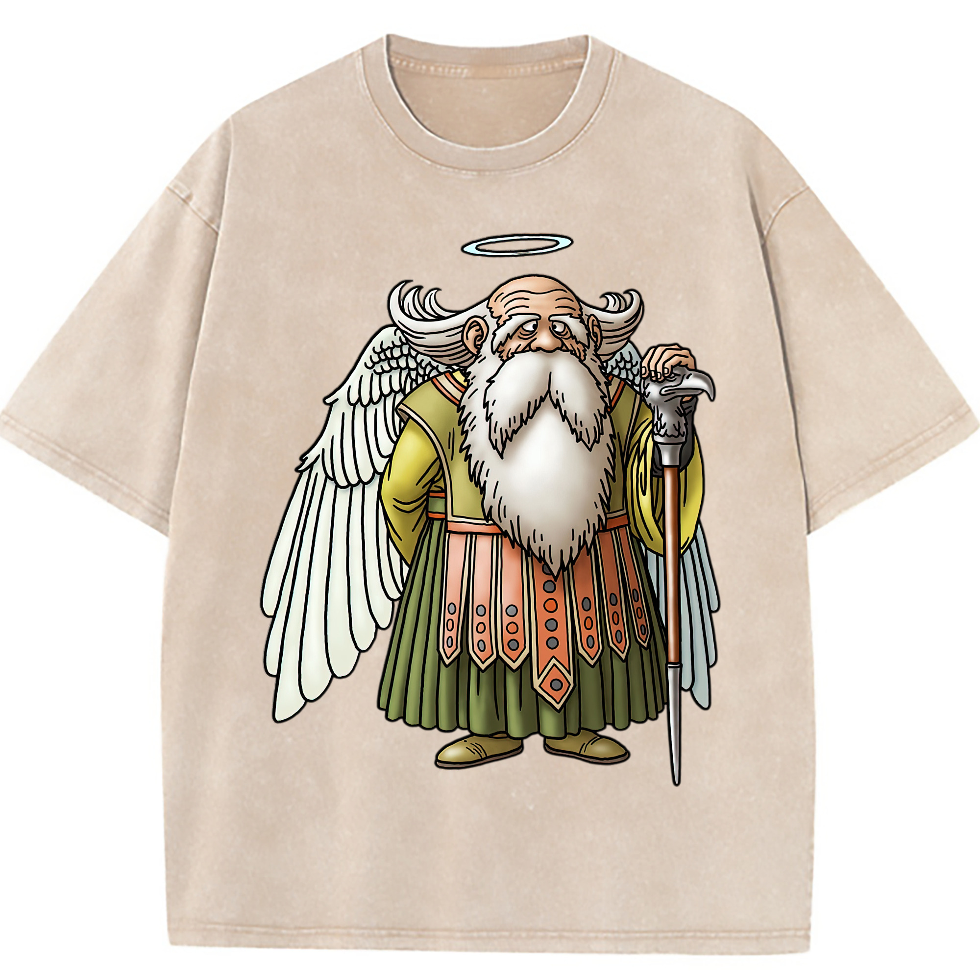 （画像用） ドラゴンクエスト Doragon Kuesuto Dragon Quest 綿100% ヴィンテージ風 半袖Tシャツ（フロントプリント）