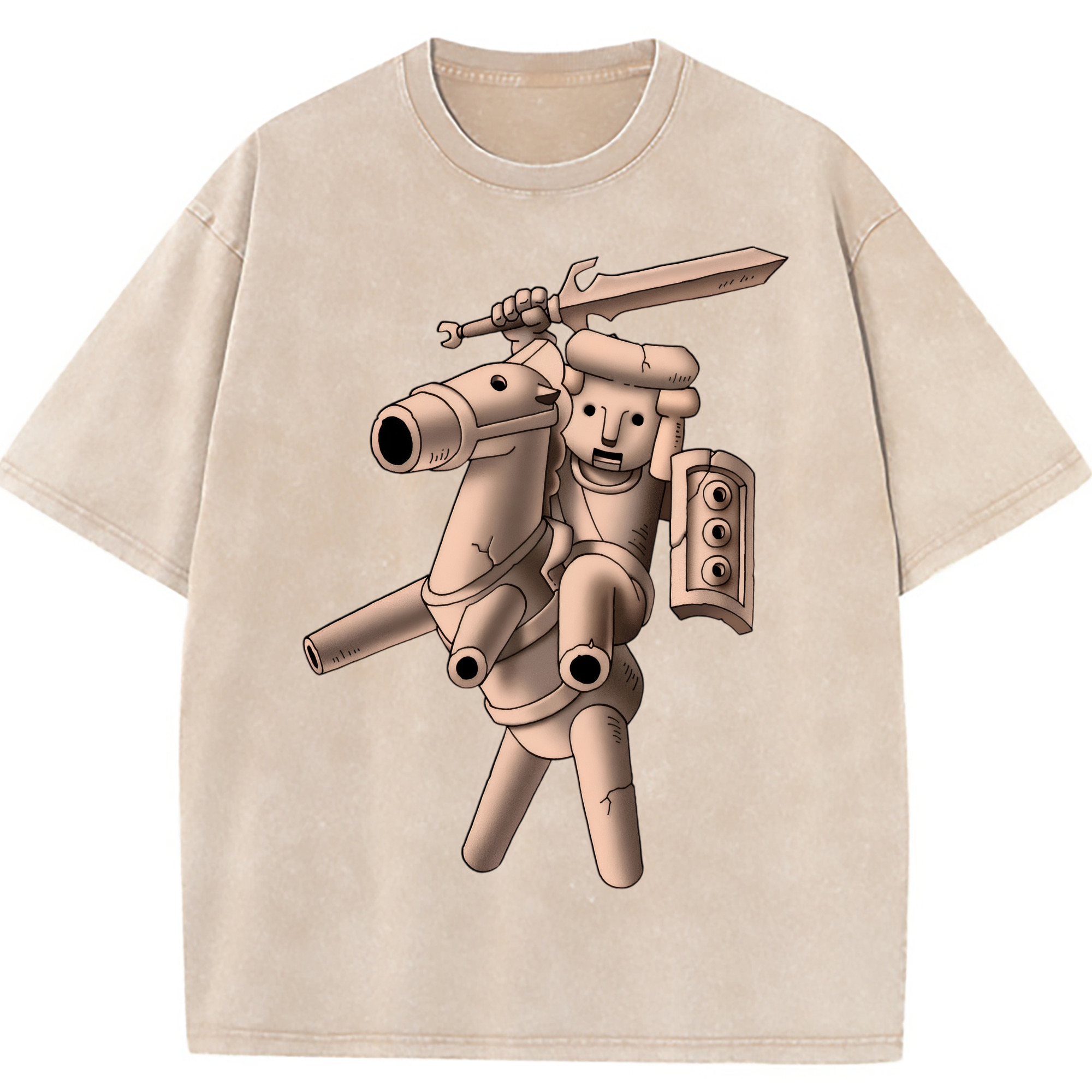 （画像用） ドラゴンクエスト Doragon Kuesuto Dragon Quest 綿100% ヴィンテージ風 半袖Tシャツ（フロントプリント）