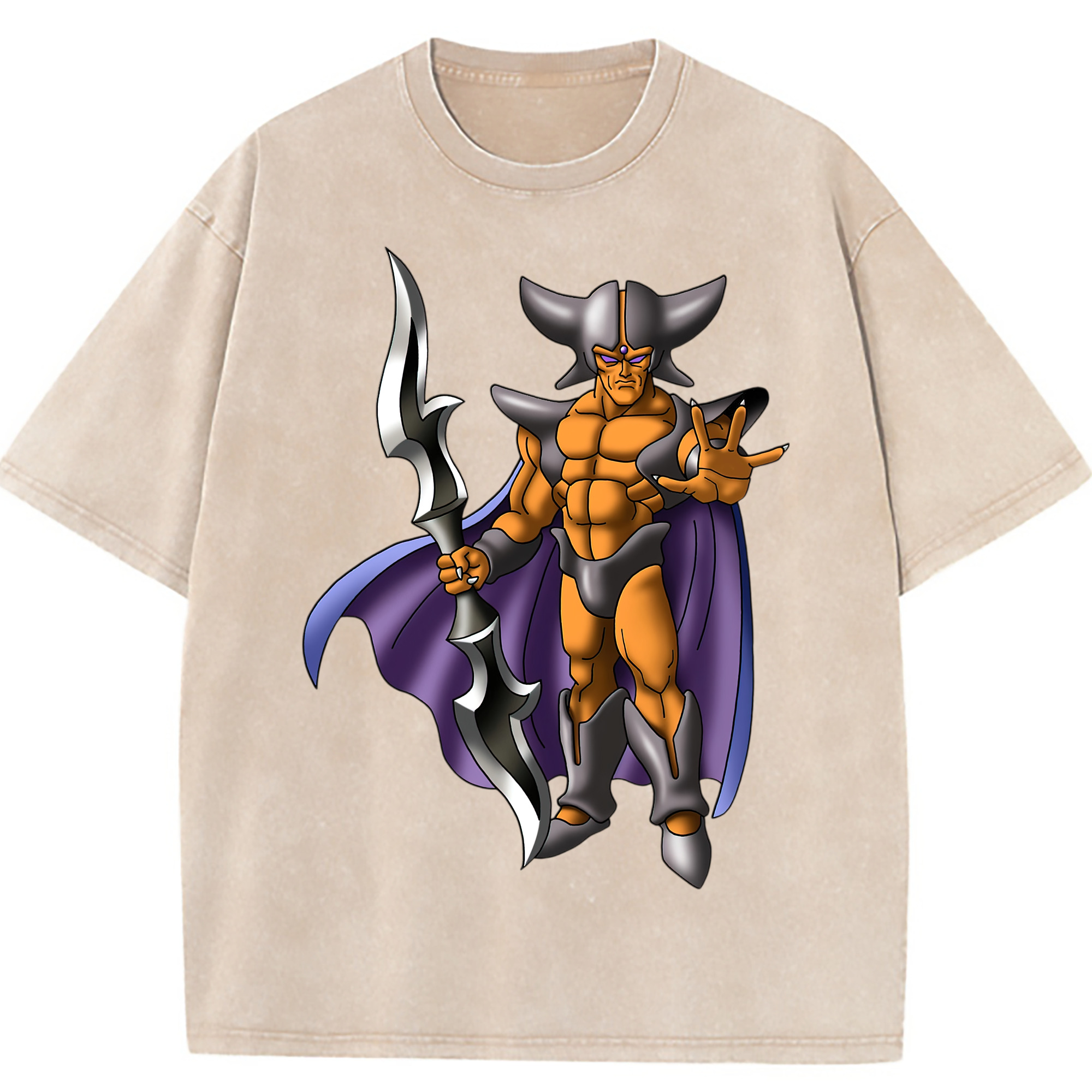 （画像用） ドラゴンクエスト Doragon Kuesuto Dragon Quest 綿100% ヴィンテージ風 半袖Tシャツ（フロントプリント）
