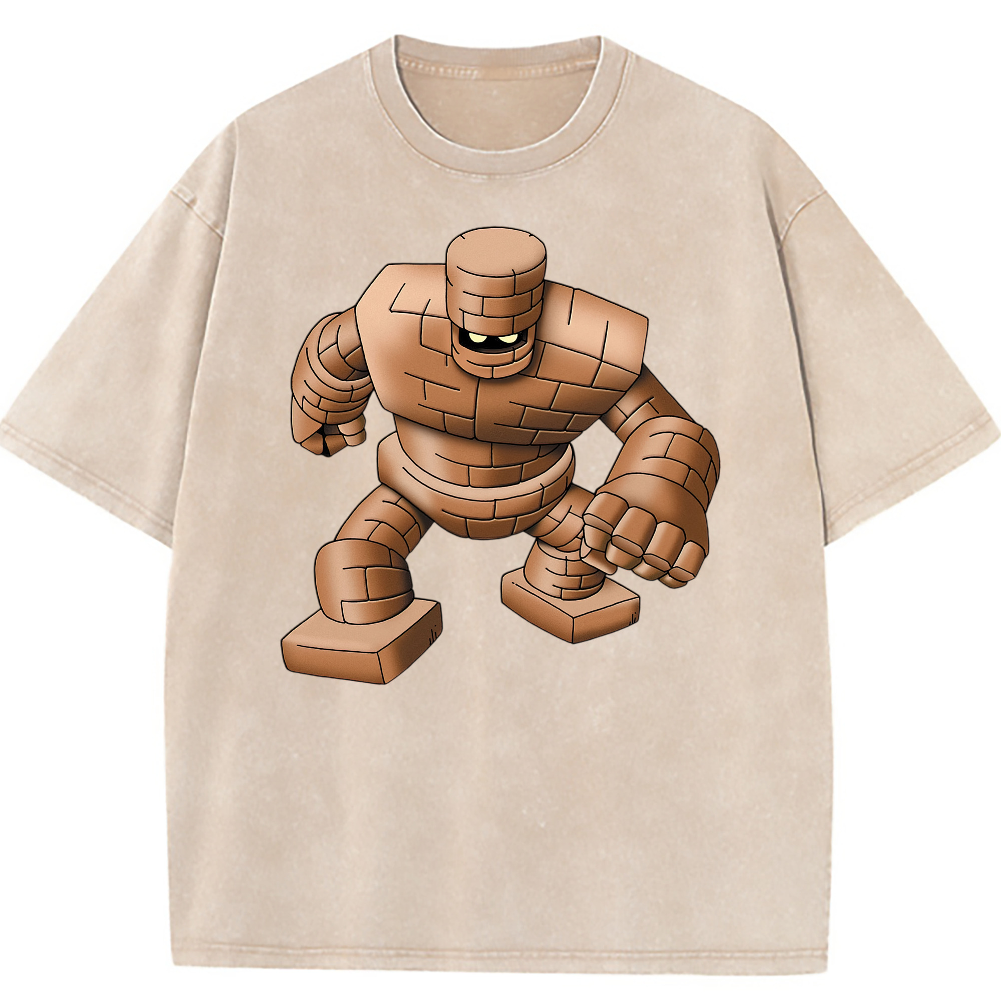 （画像用） ドラゴンクエスト Doragon Kuesuto Dragon Quest 綿100% ヴィンテージ風 半袖Tシャツ（フロントプリント）
