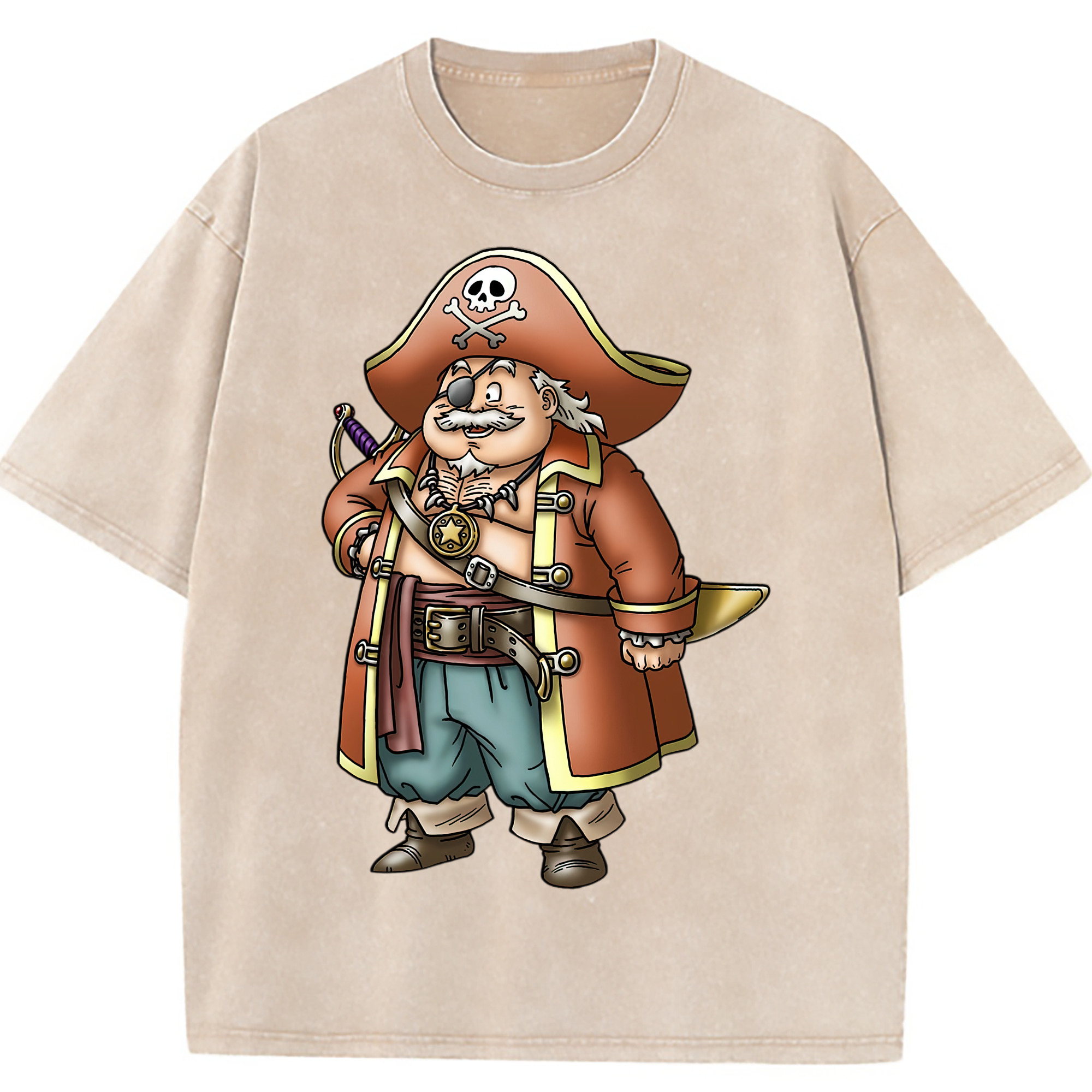（画像用） ドラゴンクエスト Doragon Kuesuto Dragon Quest 綿100% ヴィンテージ風 半袖Tシャツ（フロントプリント）