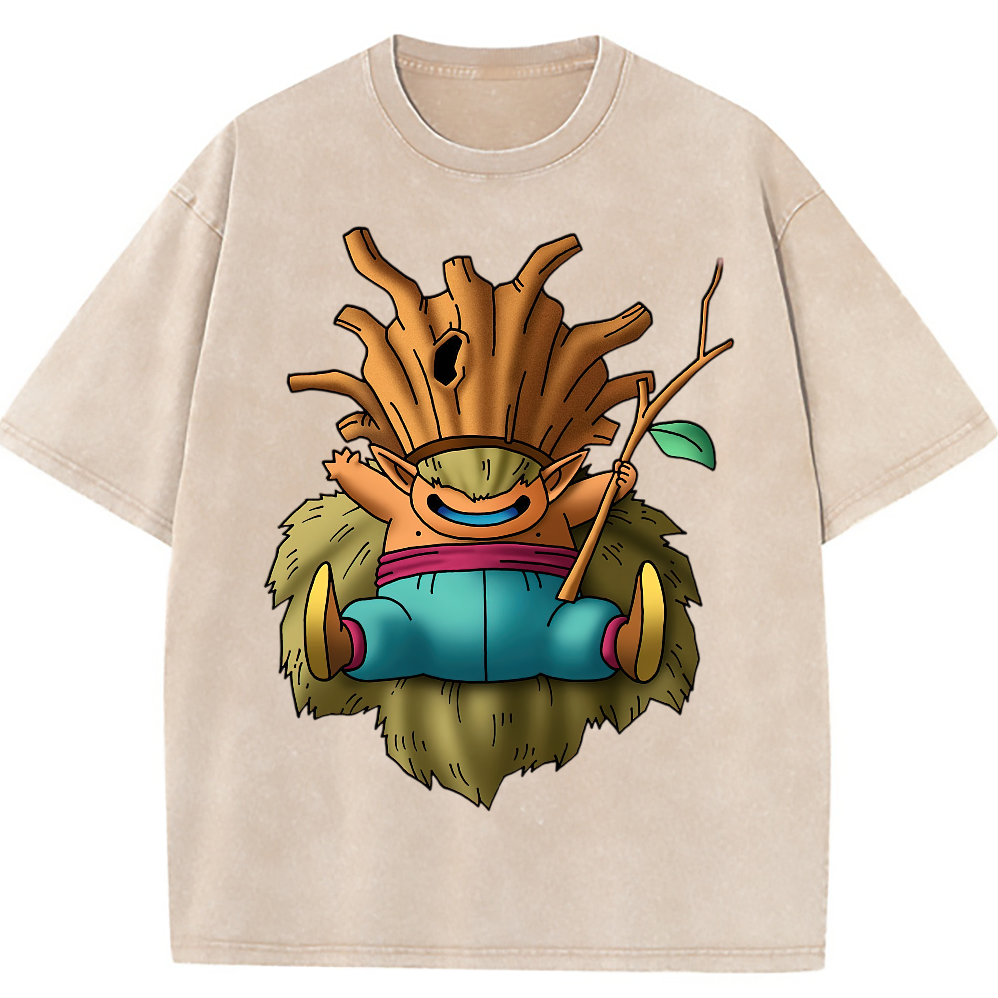 （画像用） ドラゴンクエスト Doragon Kuesuto Dragon Quest 綿100% ヴィンテージ風 半袖Tシャツ（フロントプリント）
