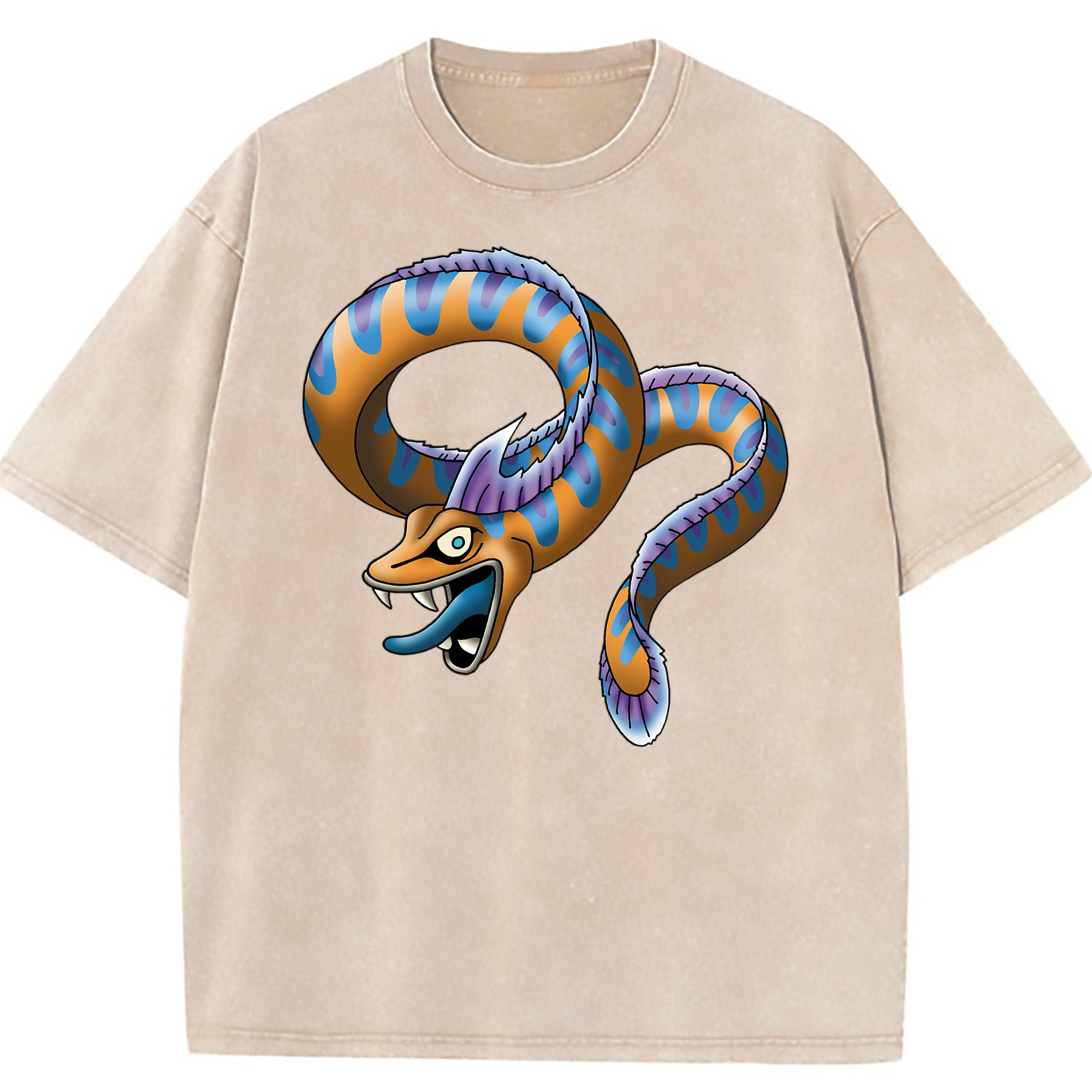 （画像用） ドラゴンクエスト Doragon Kuesuto Dragon Quest 綿100% ヴィンテージ風 半袖Tシャツ（フロントプリント）
