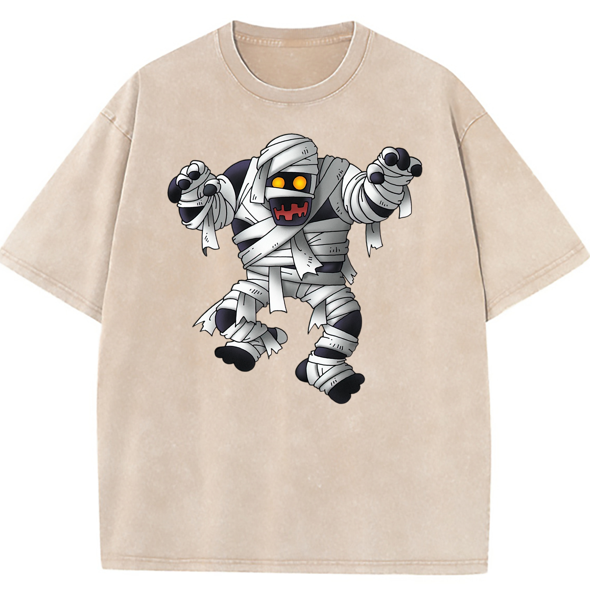 （画像用） ドラゴンクエスト Doragon Kuesuto Dragon Quest 綿100% ヴィンテージ風 半袖Tシャツ（フロントプリント）
