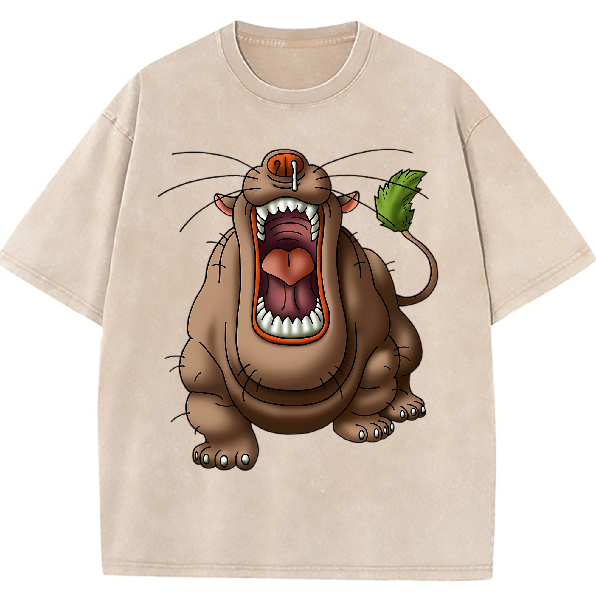 （画像用） ドラゴンクエスト Doragon Kuesuto Dragon Quest 綿100% ヴィンテージ風 半袖Tシャツ（フロントプリント）