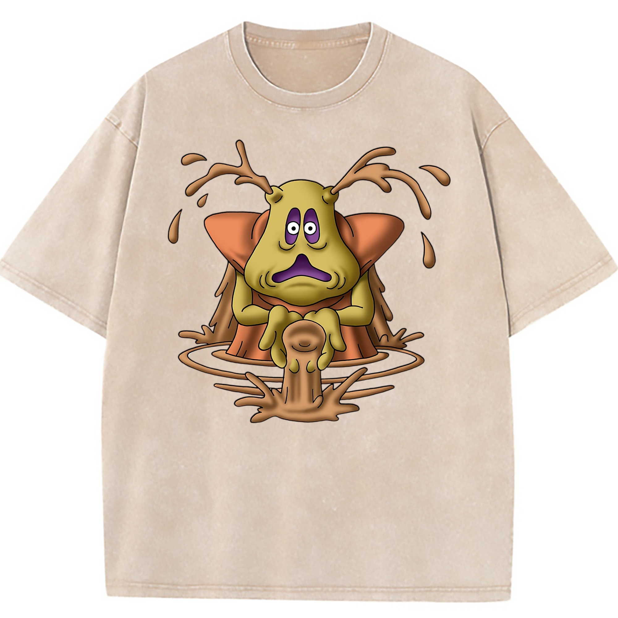 （画像用） ドラゴンクエスト Doragon Kuesuto Dragon Quest 綿100% ヴィンテージ風 半袖Tシャツ（フロントプリント）