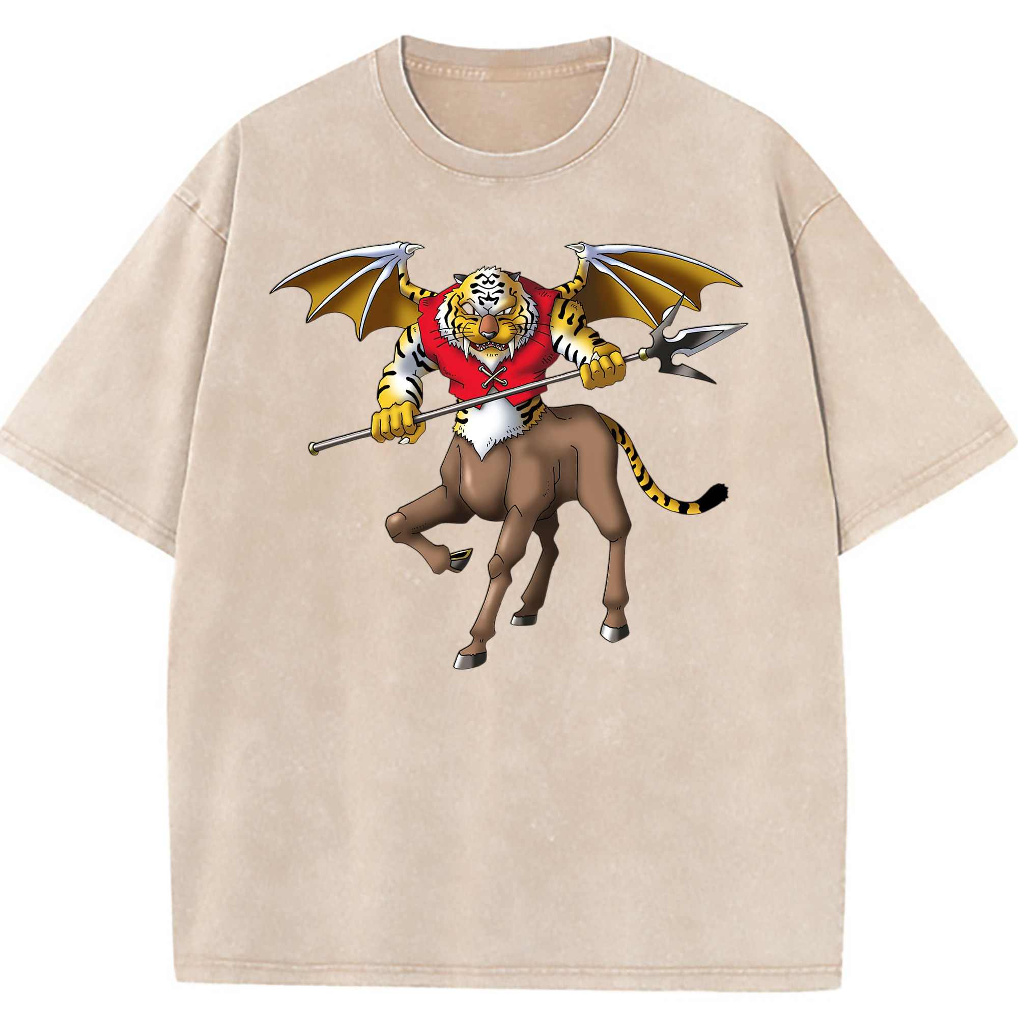（画像用） ドラゴンクエスト Doragon Kuesuto Dragon Quest 綿100% ヴィンテージ風 半袖Tシャツ（フロントプリント）