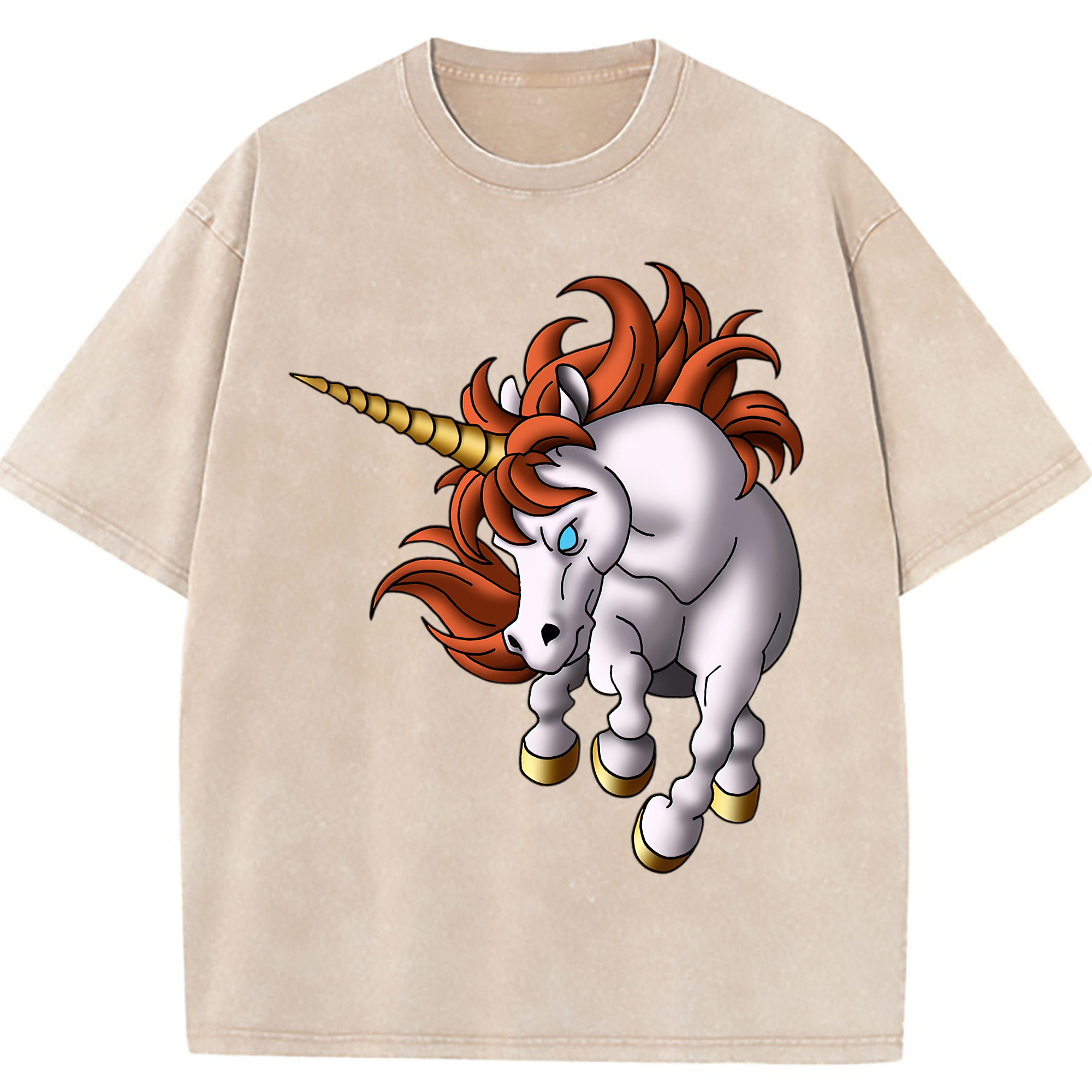 （画像用） ドラゴンクエスト Doragon Kuesuto Dragon Quest 綿100% ヴィンテージ風 半袖Tシャツ（フロントプリント）