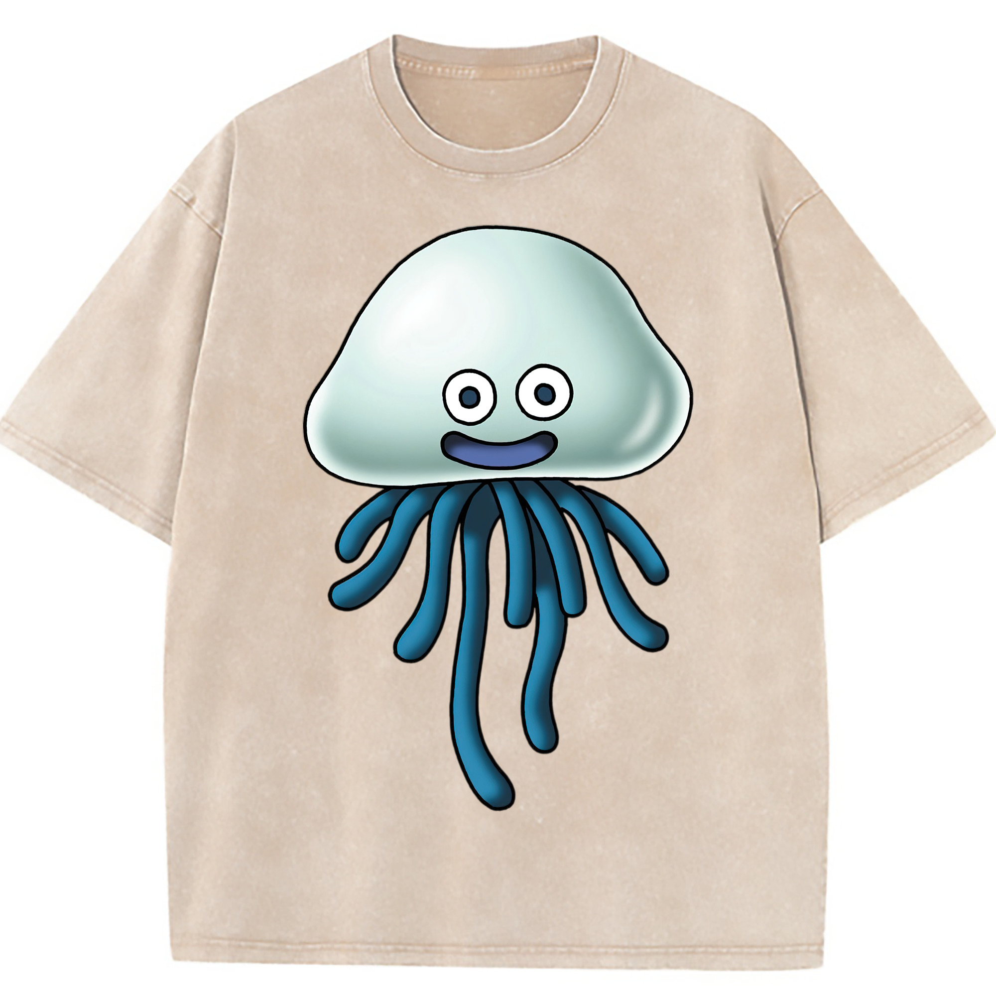 （画像用） ドラゴンクエスト Doragon Kuesuto Dragon Quest 綿100% ヴィンテージ風 半袖Tシャツ（フロントプリント）