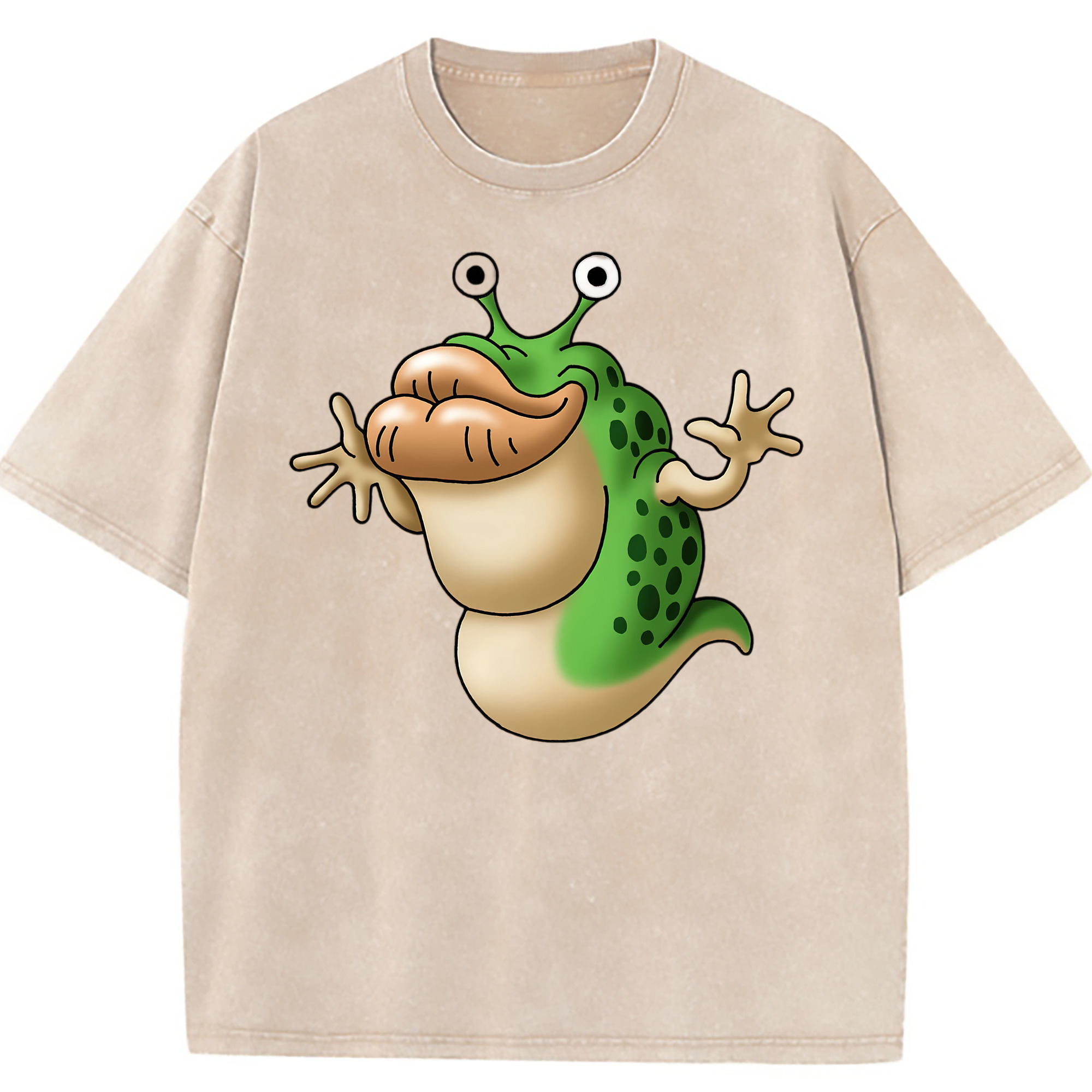 （画像用） ドラゴンクエスト Doragon Kuesuto Dragon Quest 綿100% ヴィンテージ風 半袖Tシャツ（フロントプリント）