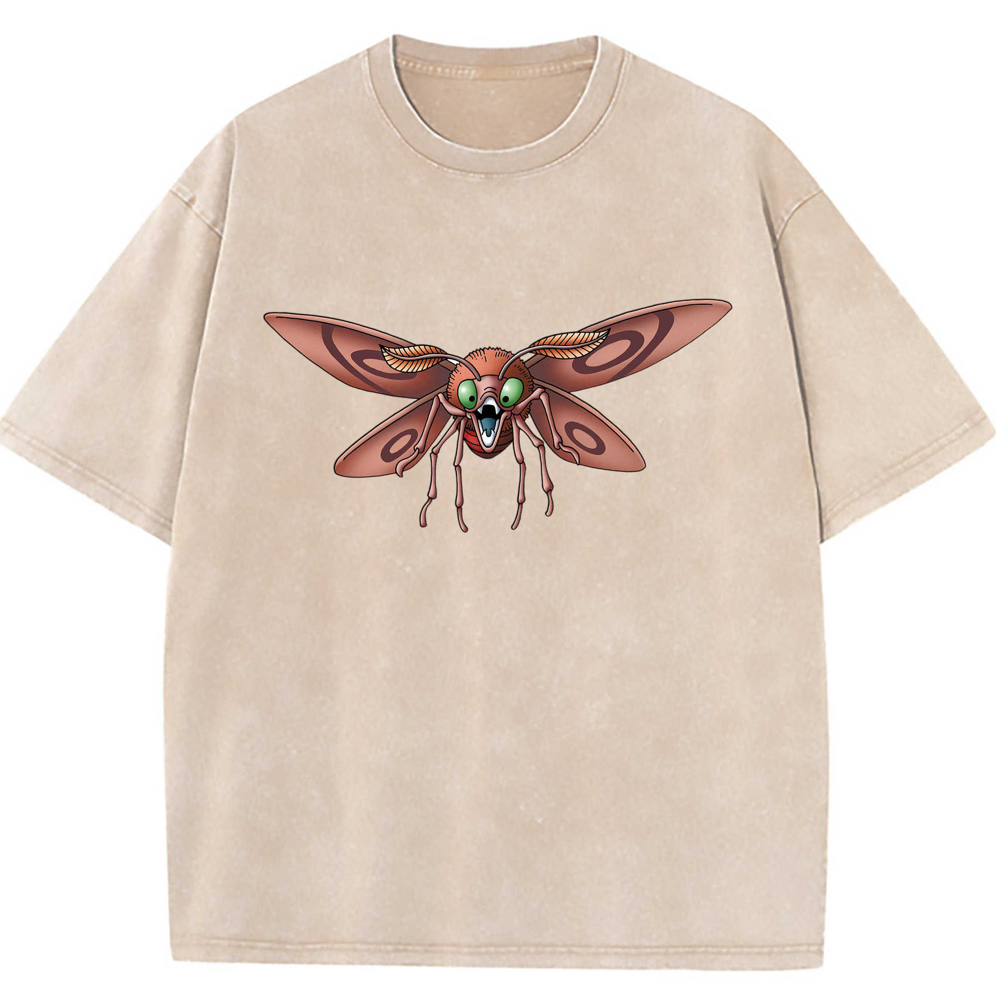 （画像用） ドラゴンクエスト Doragon Kuesuto Dragon Quest 綿100% ヴィンテージ風 半袖Tシャツ（フロントプリント）
