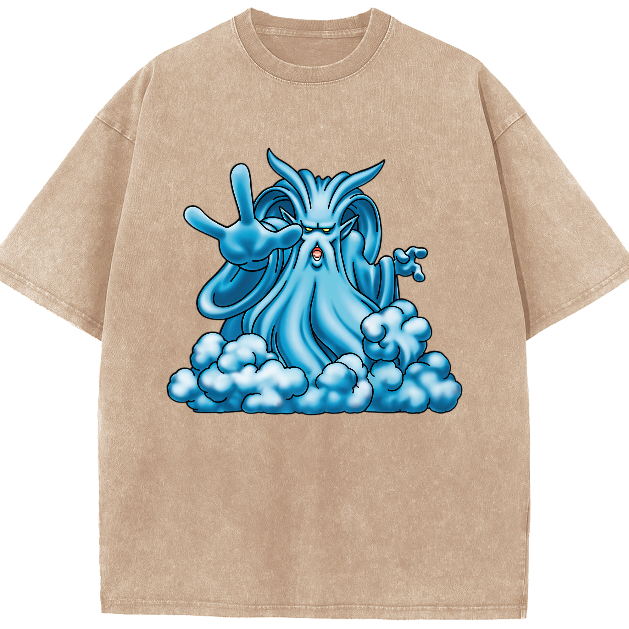 （画像用） ドラゴンクエスト Doragon Kuesuto Dragon Quest 綿100% ヴィンテージ風 半袖Tシャツ（フロントプリント）