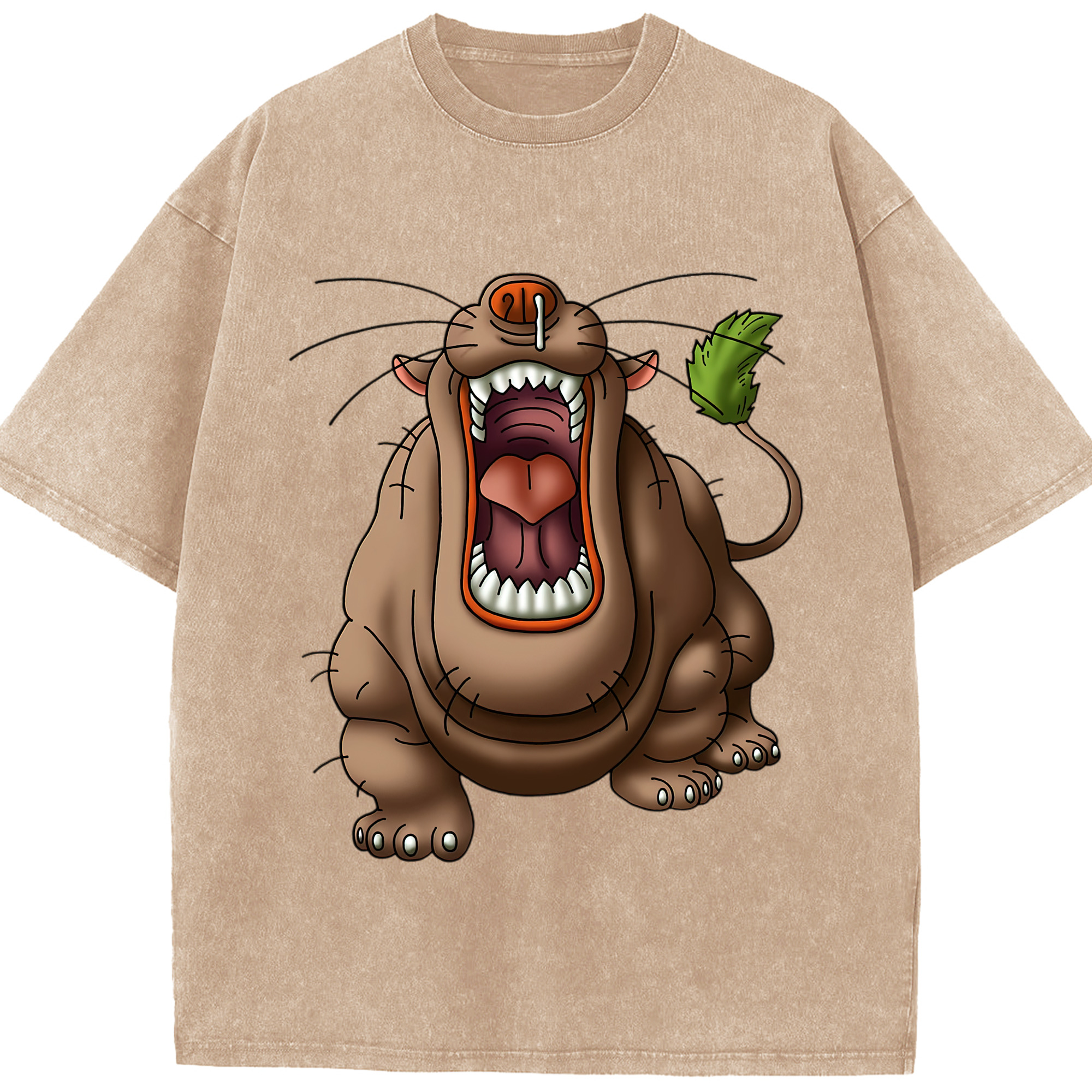 （画像用） ドラゴンクエスト Doragon Kuesuto Dragon Quest 綿100% ヴィンテージ風 半袖Tシャツ（フロントプリント）