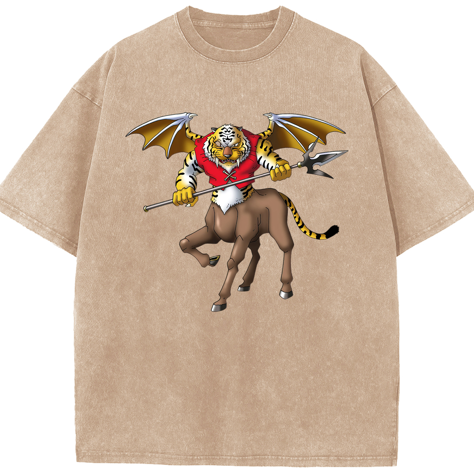 （画像用） ドラゴンクエスト Doragon Kuesuto Dragon Quest 綿100% ヴィンテージ風 半袖Tシャツ（フロントプリント）