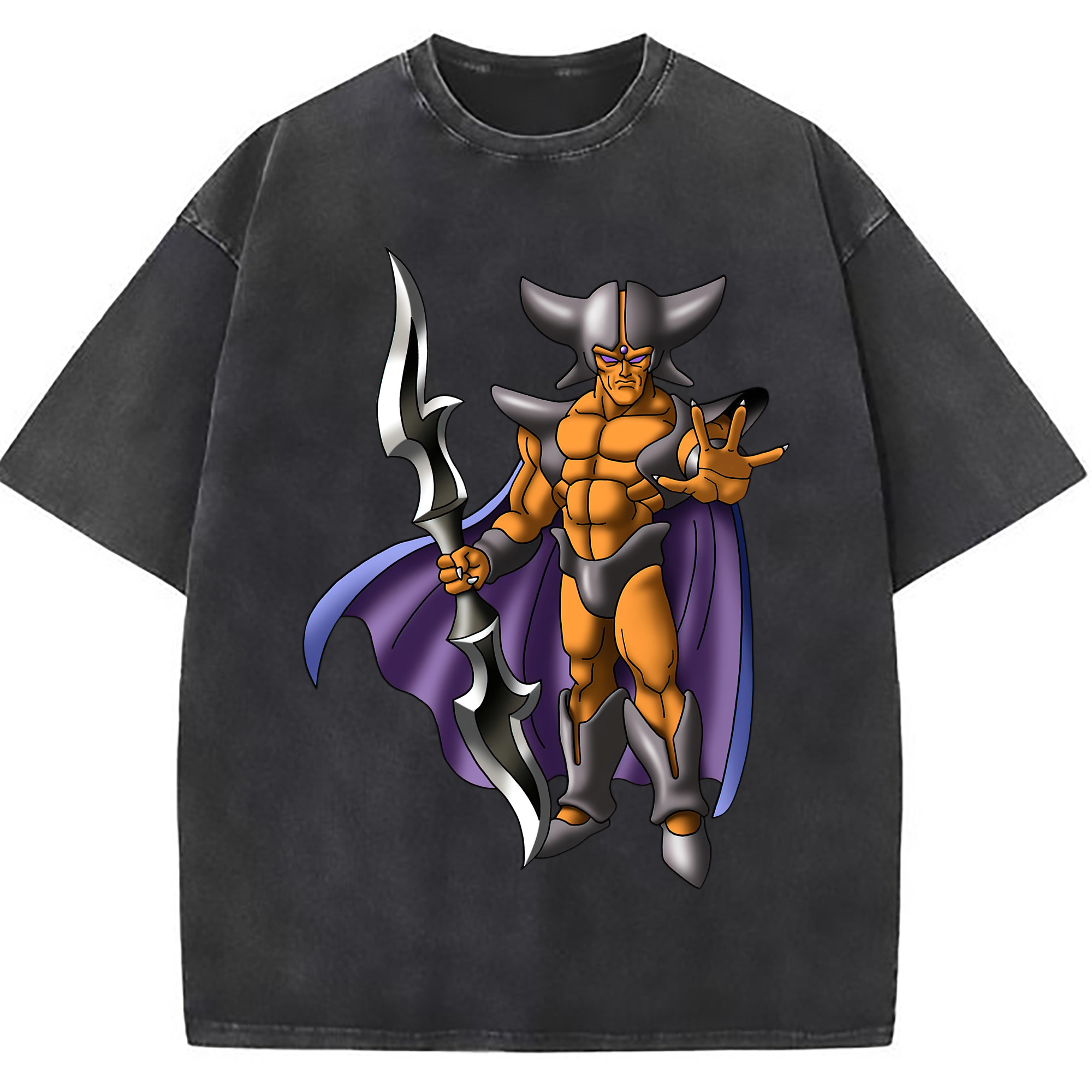 （画像用） ドラゴンクエスト Doragon Kuesuto Dragon Quest 綿100% ヴィンテージ風 半袖Tシャツ（フロントプリント）