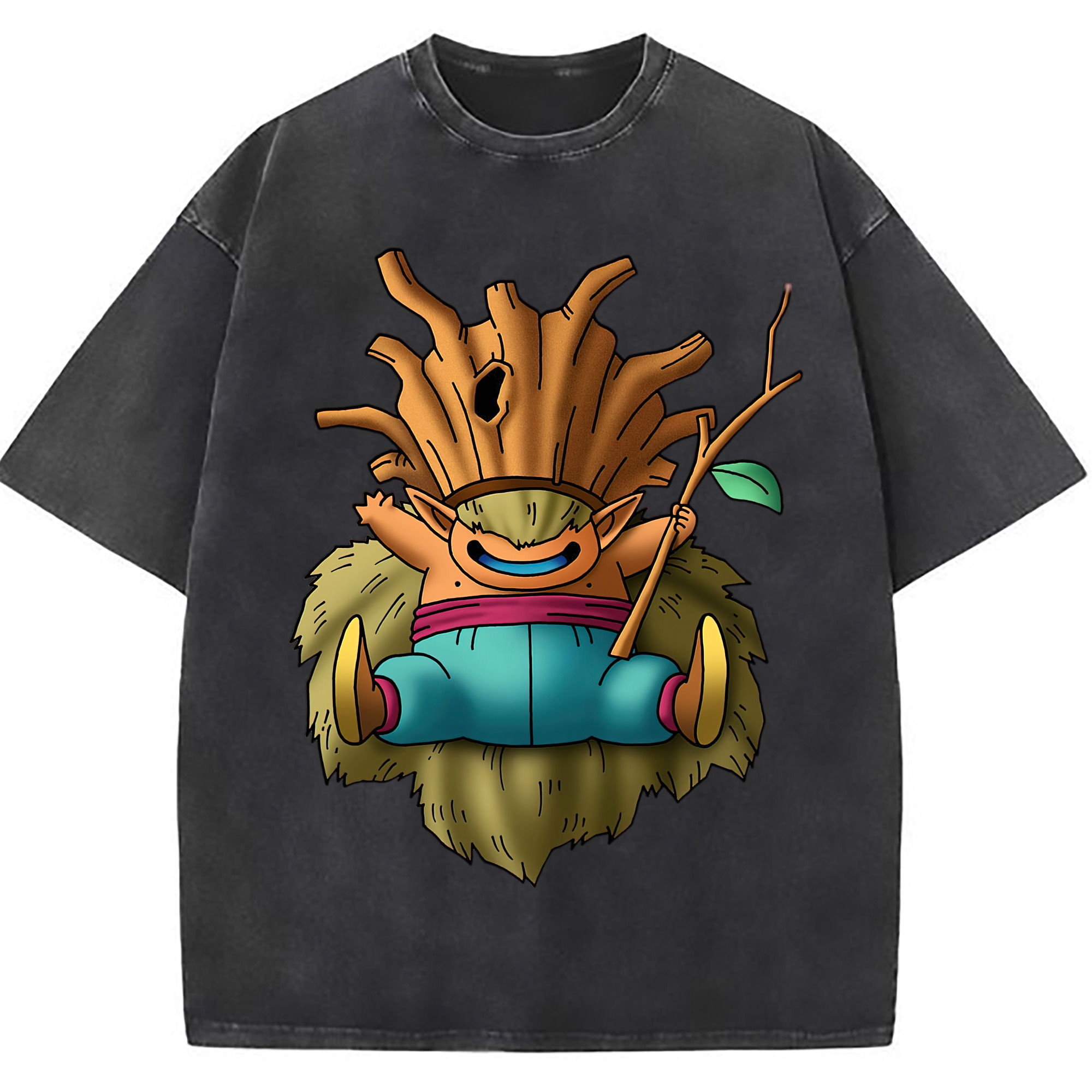 （画像用） ドラゴンクエスト Doragon Kuesuto Dragon Quest 綿100% ヴィンテージ風 半袖Tシャツ（フロントプリント）