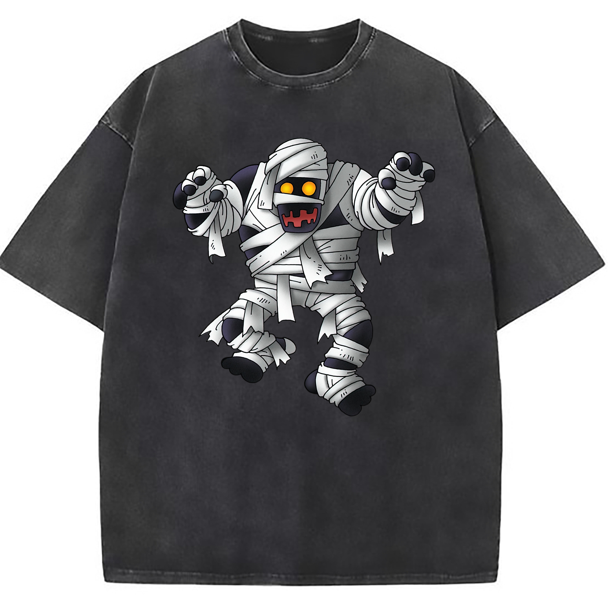 （画像用） ドラゴンクエスト Doragon Kuesuto Dragon Quest 綿100% ヴィンテージ風 半袖Tシャツ（フロントプリント）