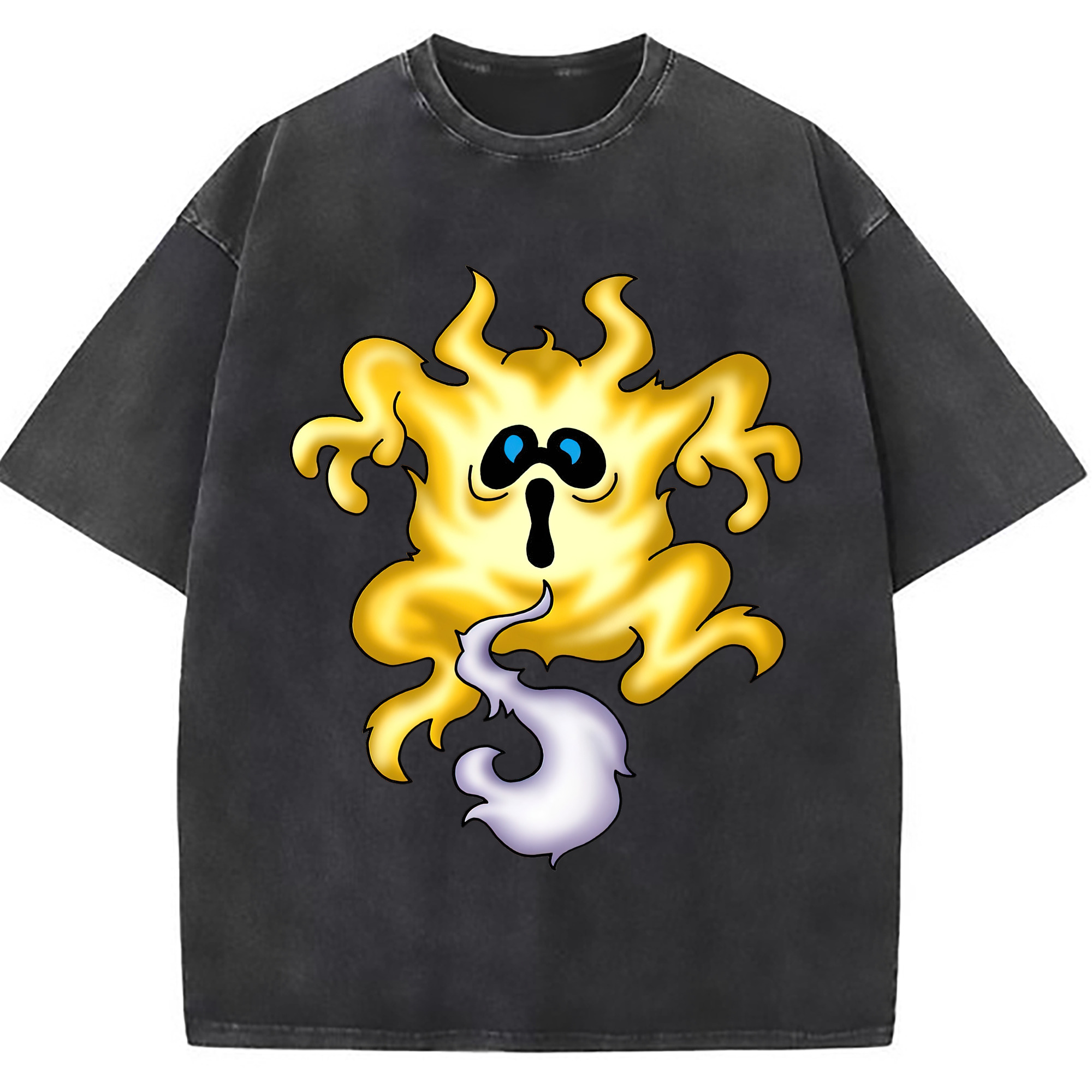 （画像用） ドラゴンクエスト Doragon Kuesuto Dragon Quest 綿100% ヴィンテージ風 半袖Tシャツ（フロントプリント）