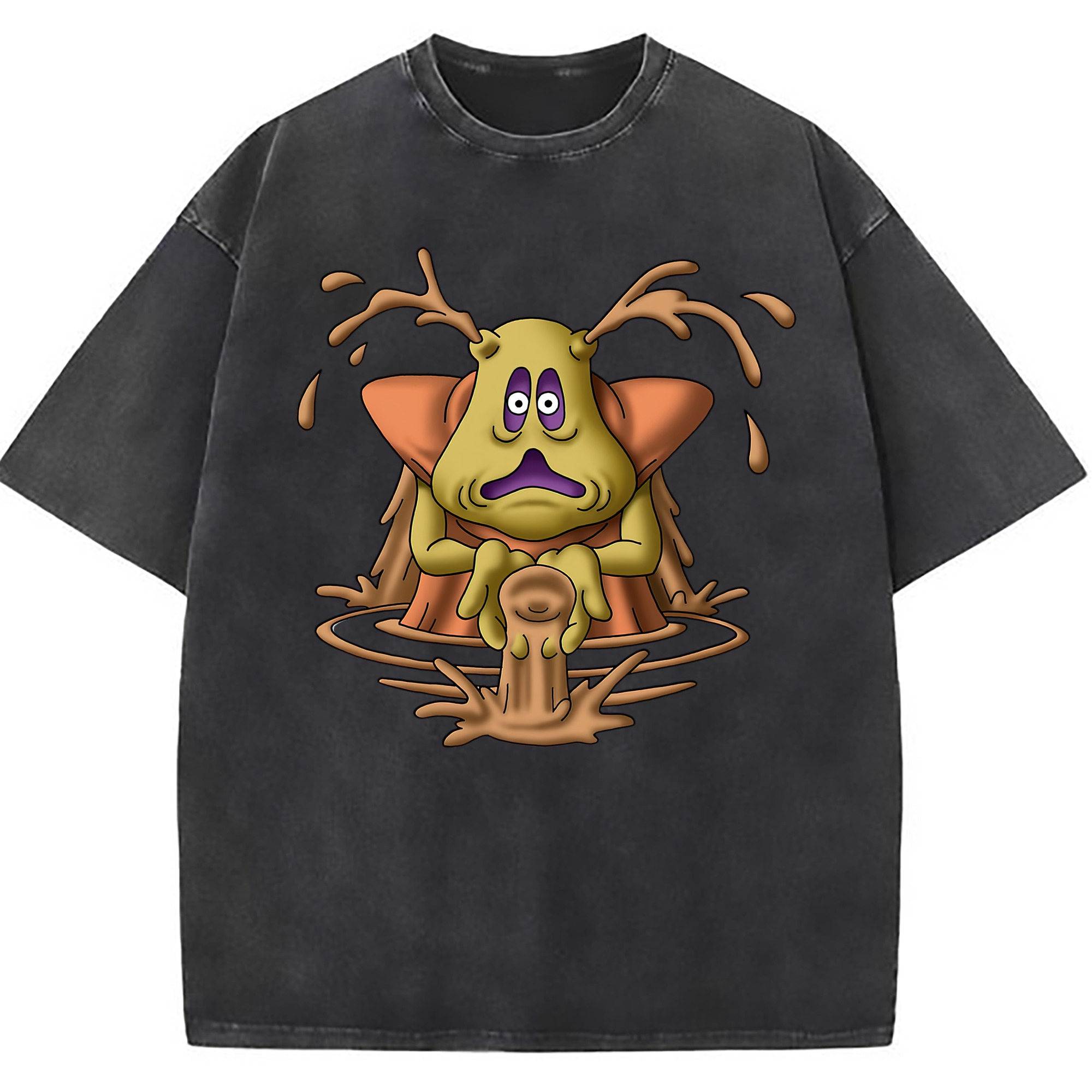 （画像用） ドラゴンクエスト Doragon Kuesuto Dragon Quest 綿100% ヴィンテージ風 半袖Tシャツ（フロントプリント）