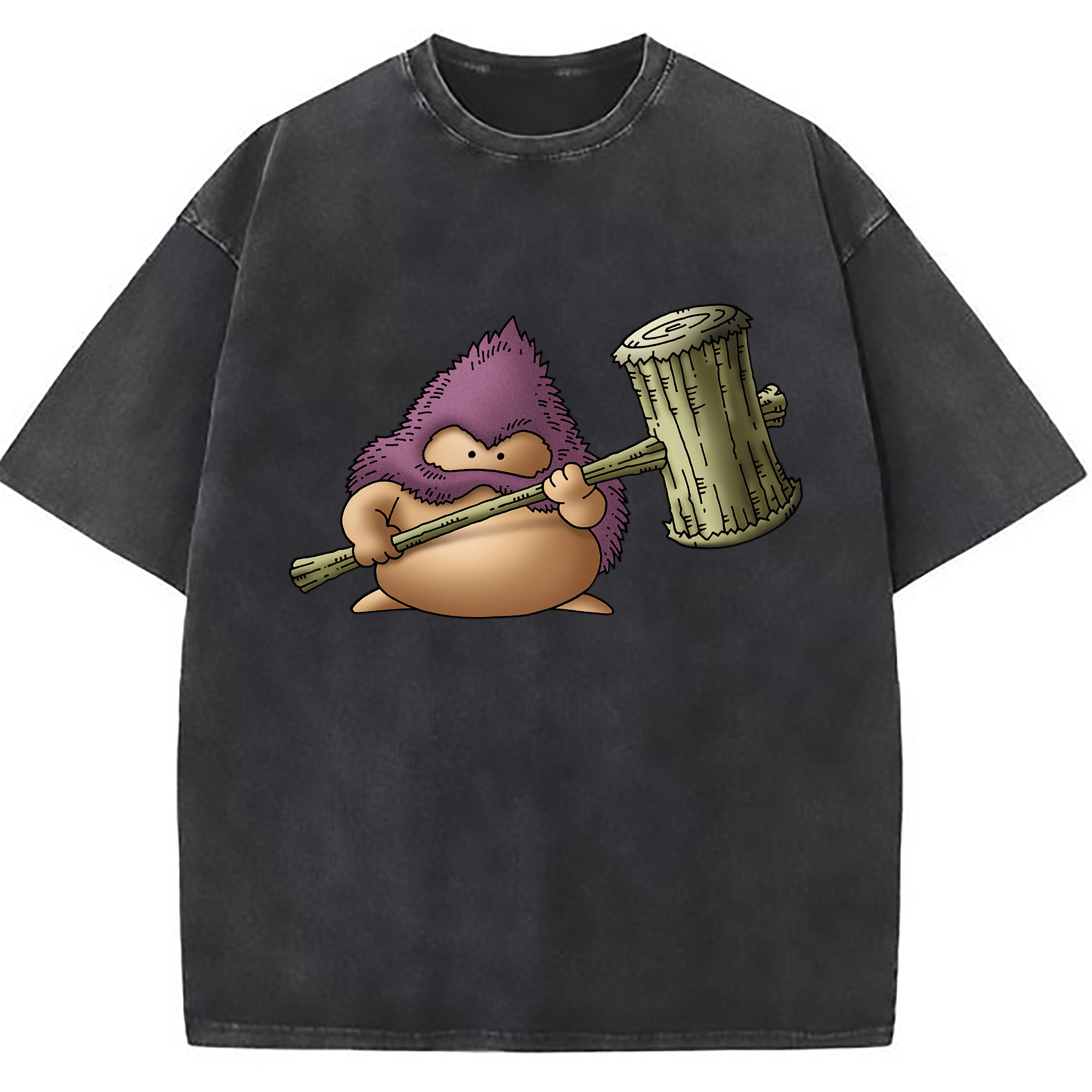 （画像用） ドラゴンクエスト Doragon Kuesuto Dragon Quest 綿100% ヴィンテージ風 半袖Tシャツ（フロントプリント）
