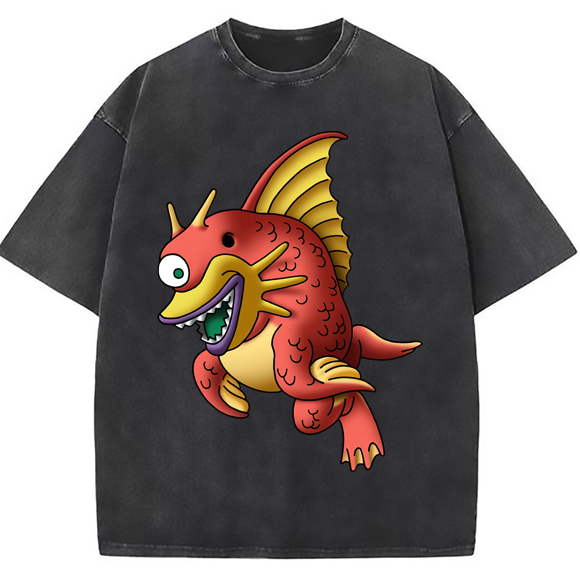 （画像用） ドラゴンクエスト Doragon Kuesuto Dragon Quest 綿100% ヴィンテージ風 半袖Tシャツ（フロントプリント）