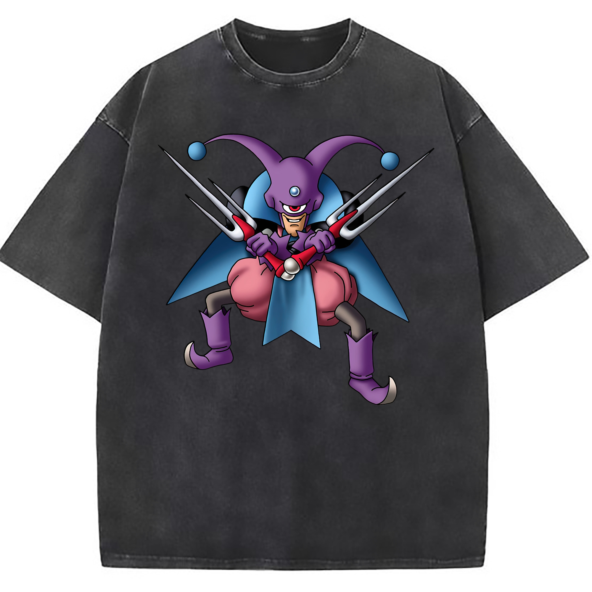 （画像用） ドラゴンクエスト Doragon Kuesuto Dragon Quest 綿100% ヴィンテージ風 半袖Tシャツ（フロントプリント）