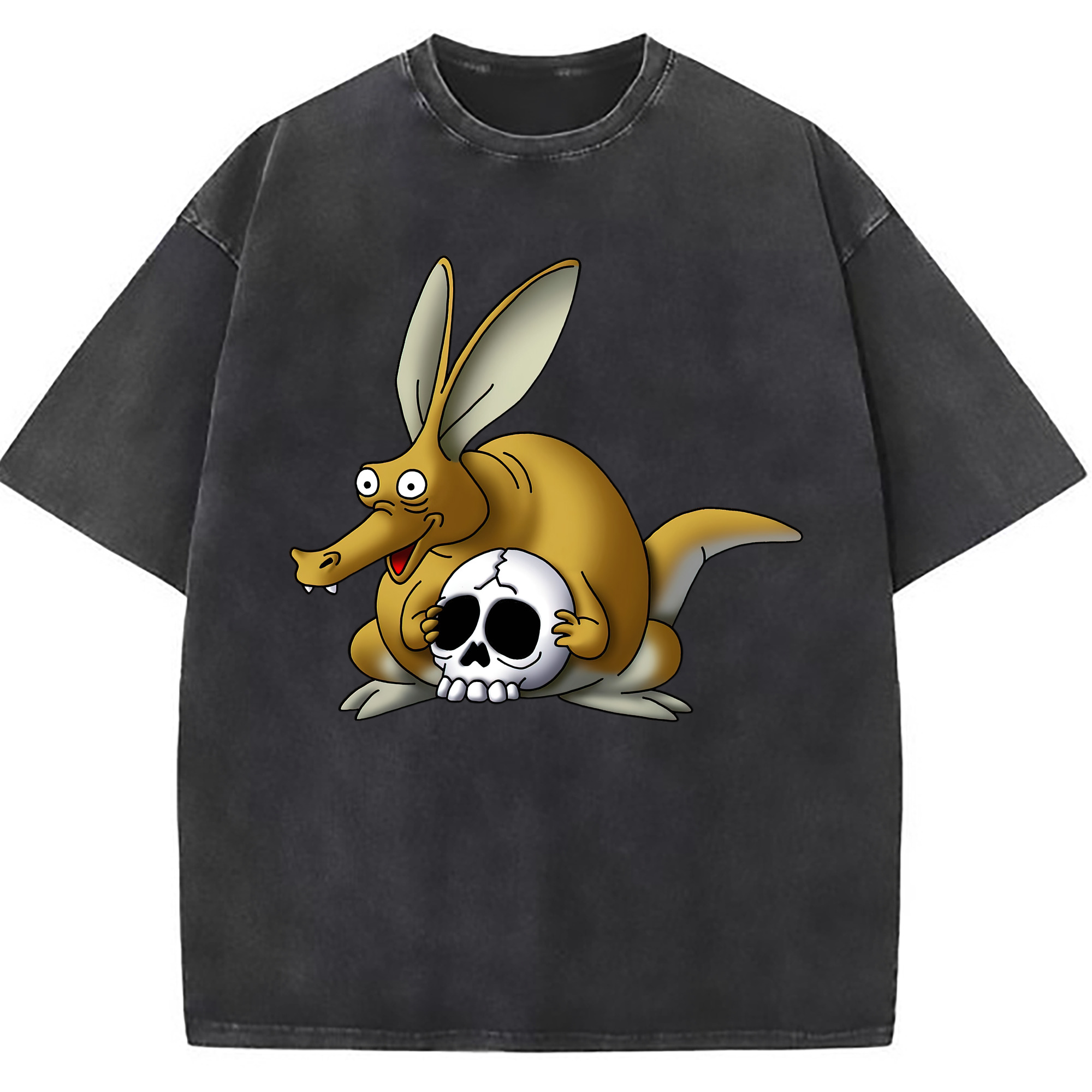 （画像用） ドラゴンクエスト Doragon Kuesuto Dragon Quest 綿100% ヴィンテージ風 半袖Tシャツ（フロントプリント）