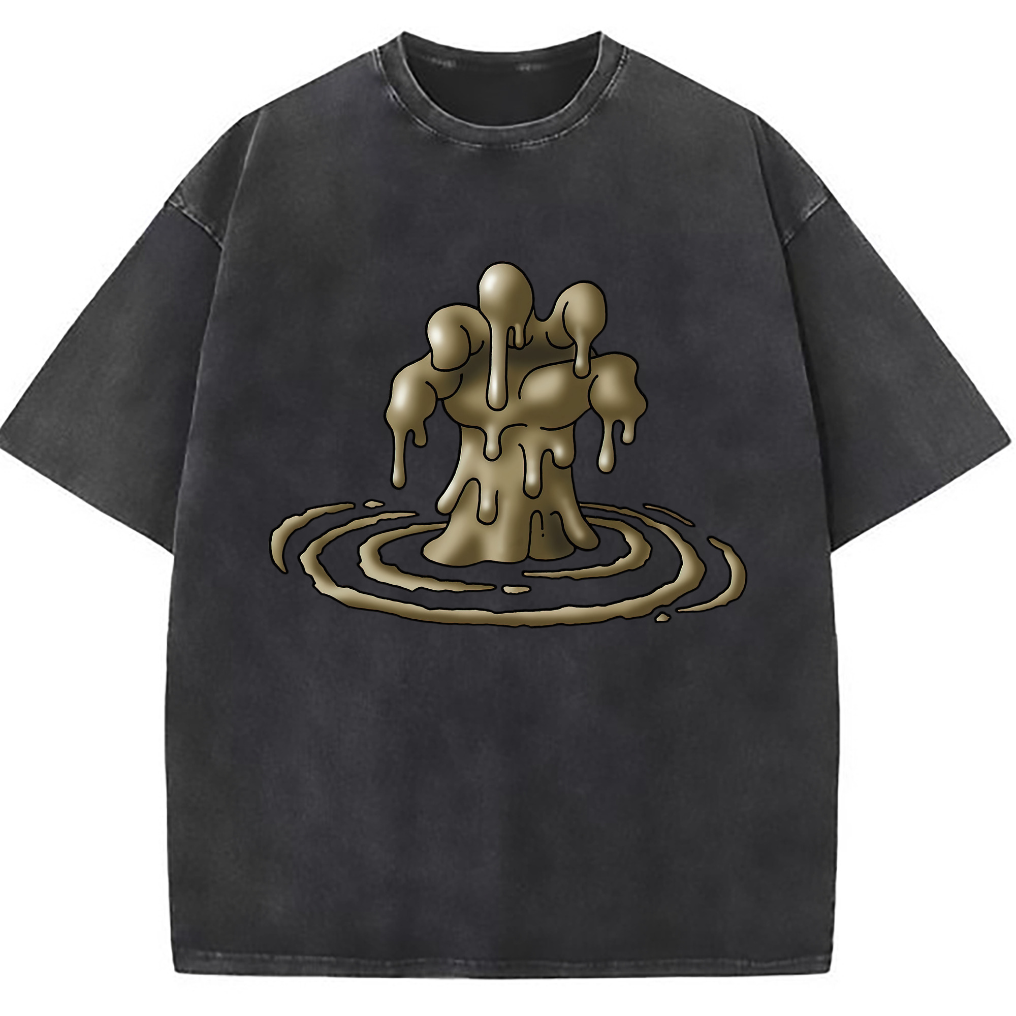 （画像用） ドラゴンクエスト Doragon Kuesuto Dragon Quest 綿100% ヴィンテージ風 半袖Tシャツ（フロントプリント）