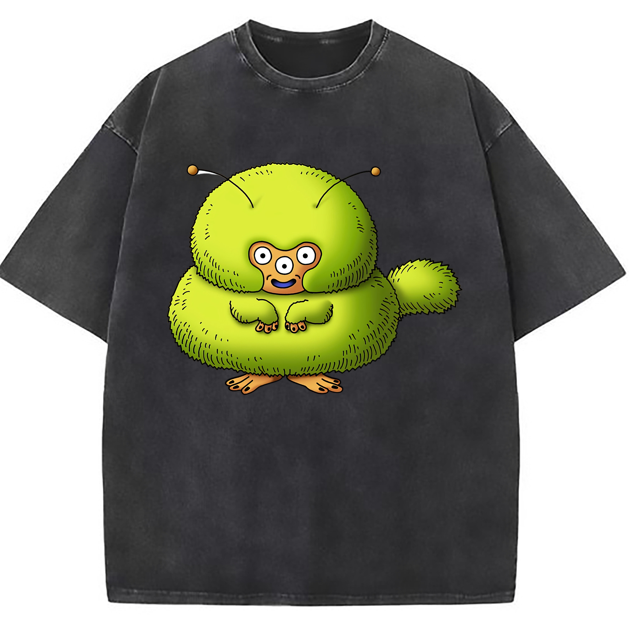 （画像用） ドラゴンクエスト Doragon Kuesuto Dragon Quest 綿100% ヴィンテージ風 半袖Tシャツ（フロントプリント）