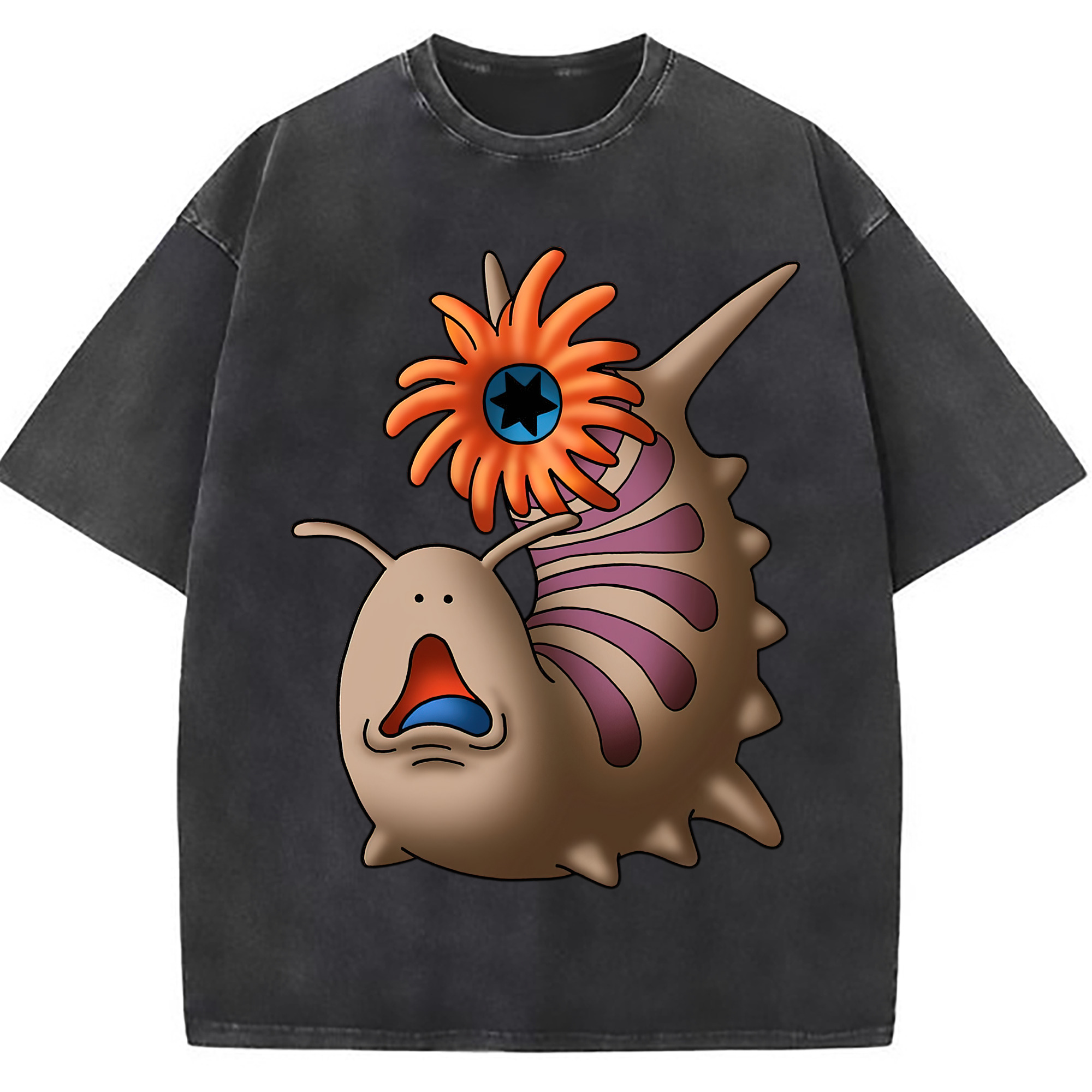 （画像用） ドラゴンクエスト Doragon Kuesuto Dragon Quest 綿100% ヴィンテージ風 半袖Tシャツ（フロントプリント）