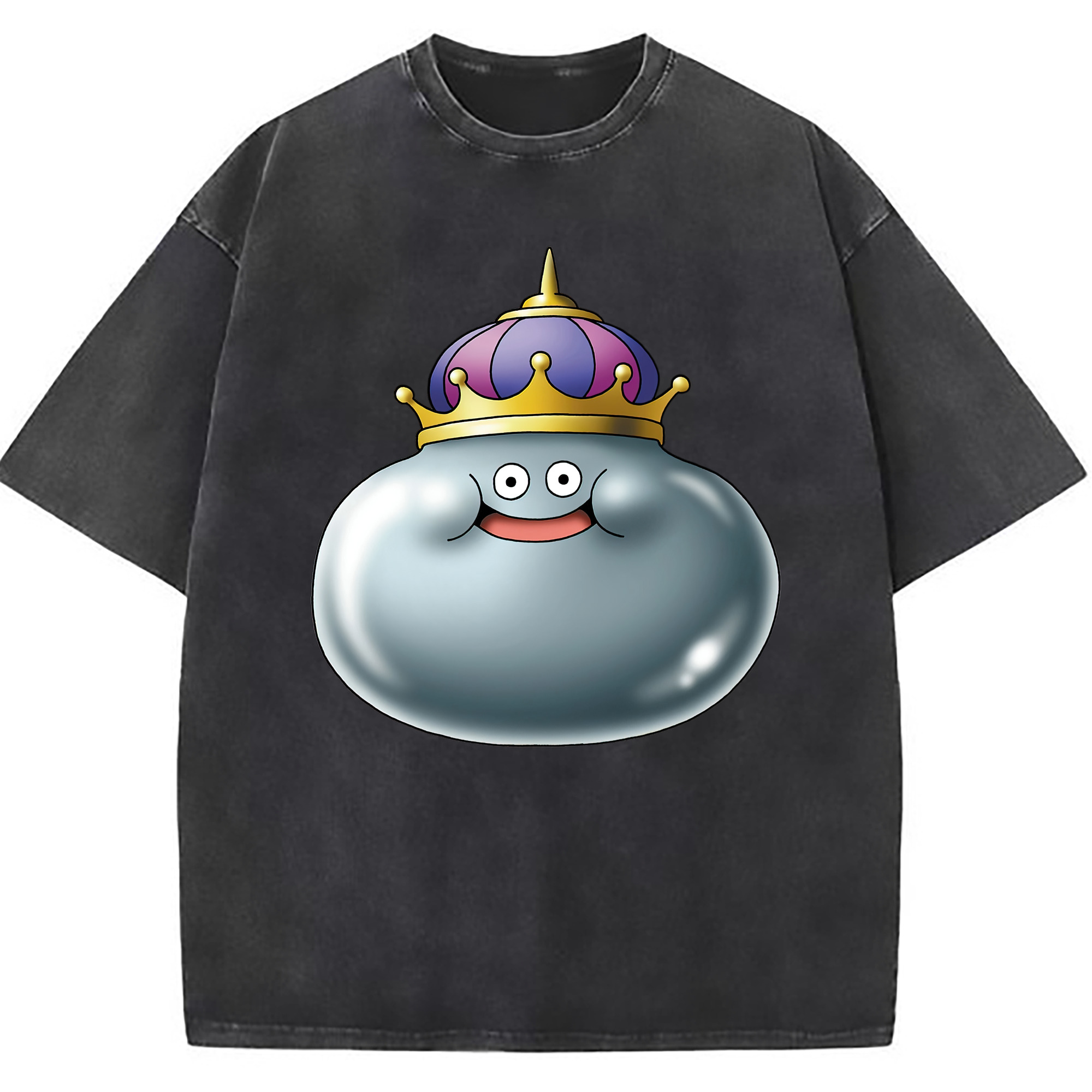 （画像用） ドラゴンクエスト Doragon Kuesuto Dragon Quest 綿100% ヴィンテージ風 半袖Tシャツ（フロントプリント）