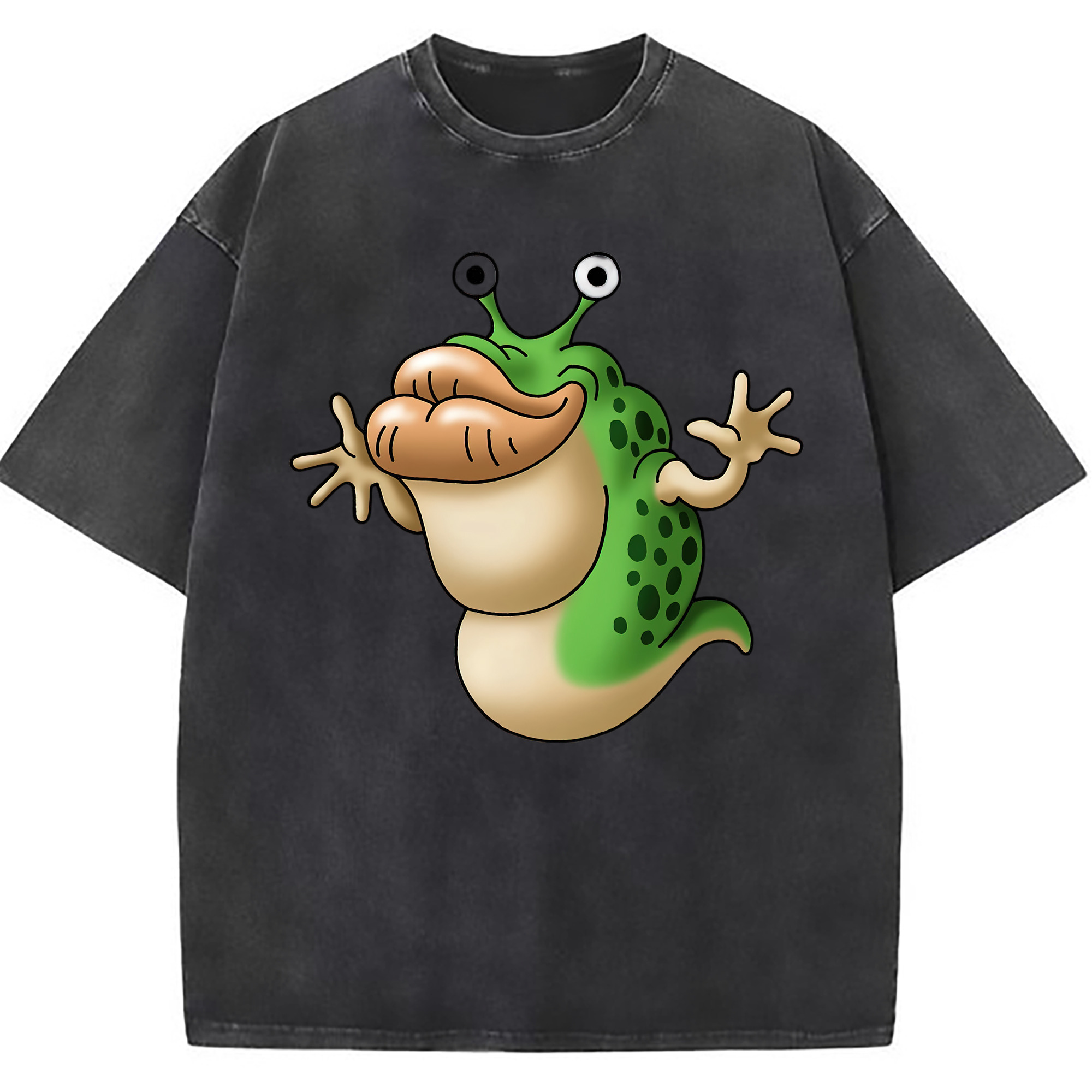 （画像用） ドラゴンクエスト Doragon Kuesuto Dragon Quest 綿100% ヴィンテージ風 半袖Tシャツ（フロントプリント）