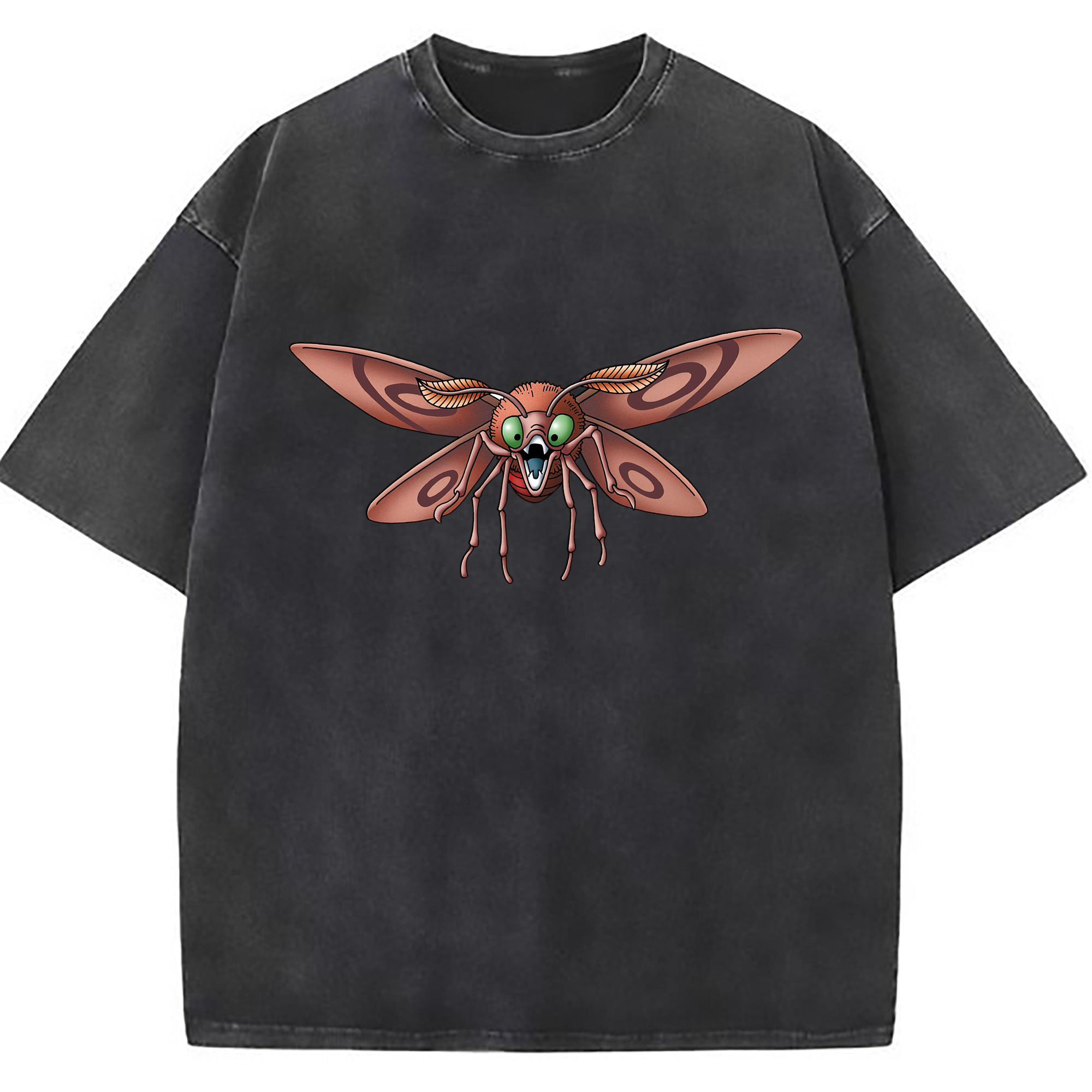 （画像用） ドラゴンクエスト Doragon Kuesuto Dragon Quest 綿100% ヴィンテージ風 半袖Tシャツ（フロントプリント）
