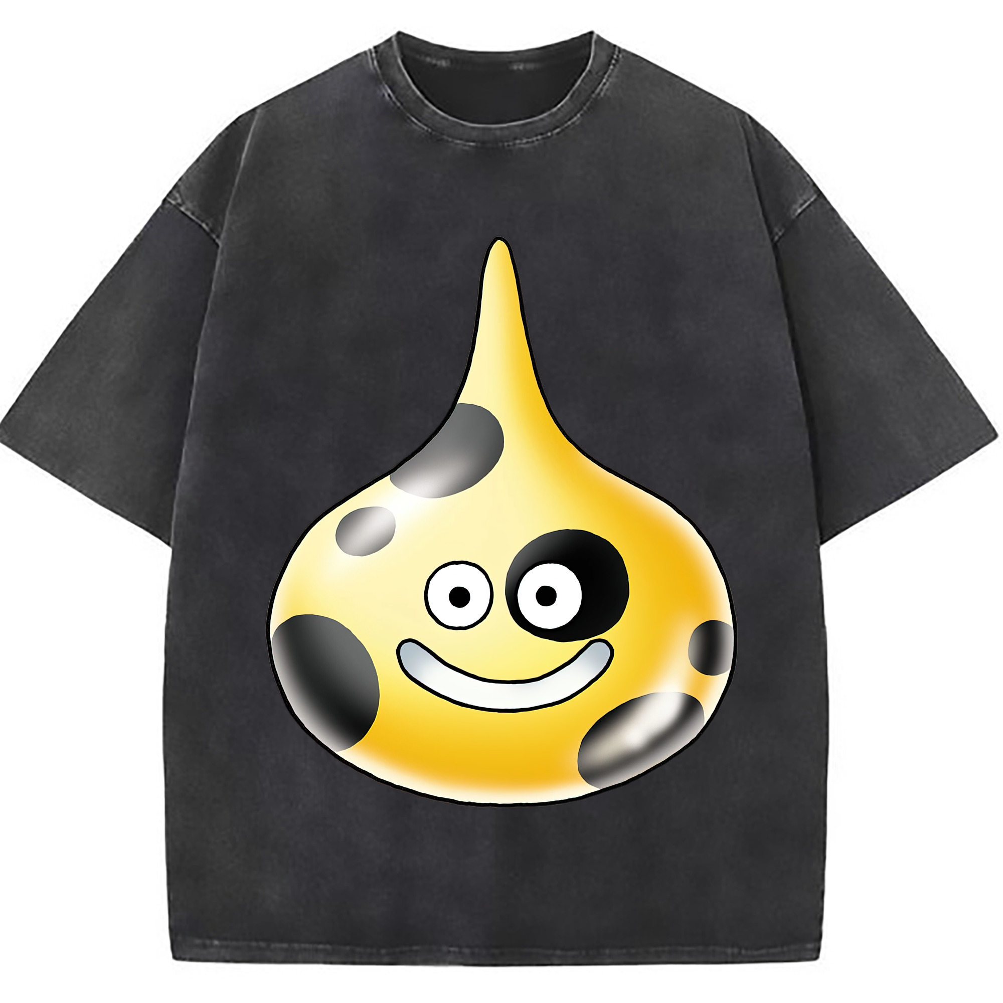 （画像用） ドラゴンクエスト Doragon Kuesuto Dragon Quest 綿100% ヴィンテージ風 半袖Tシャツ（フロントプリント）