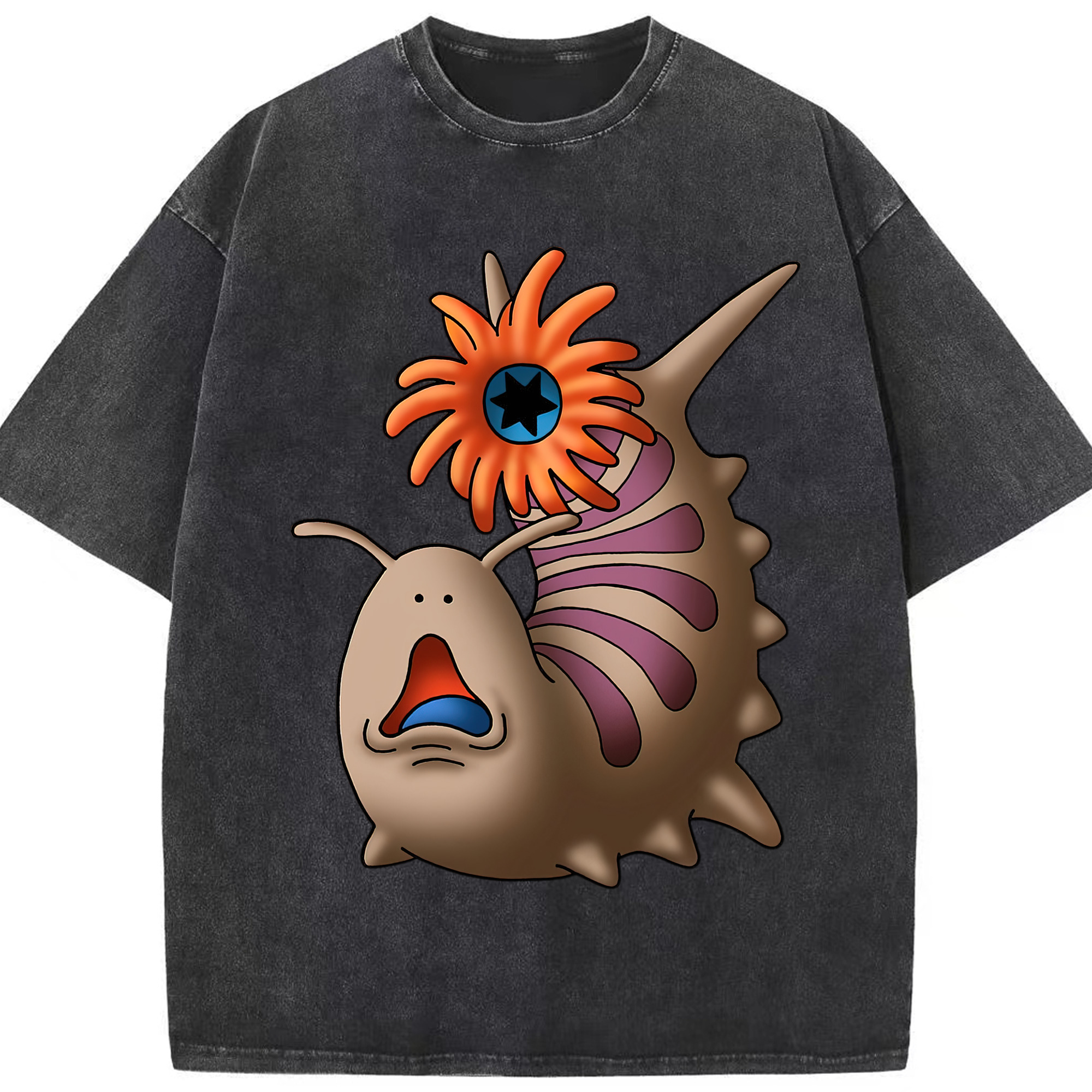 （画像用） ドラゴンクエスト Doragon Kuesuto Dragon Quest 綿100% ヴィンテージ風 半袖Tシャツ（フロントプリント）