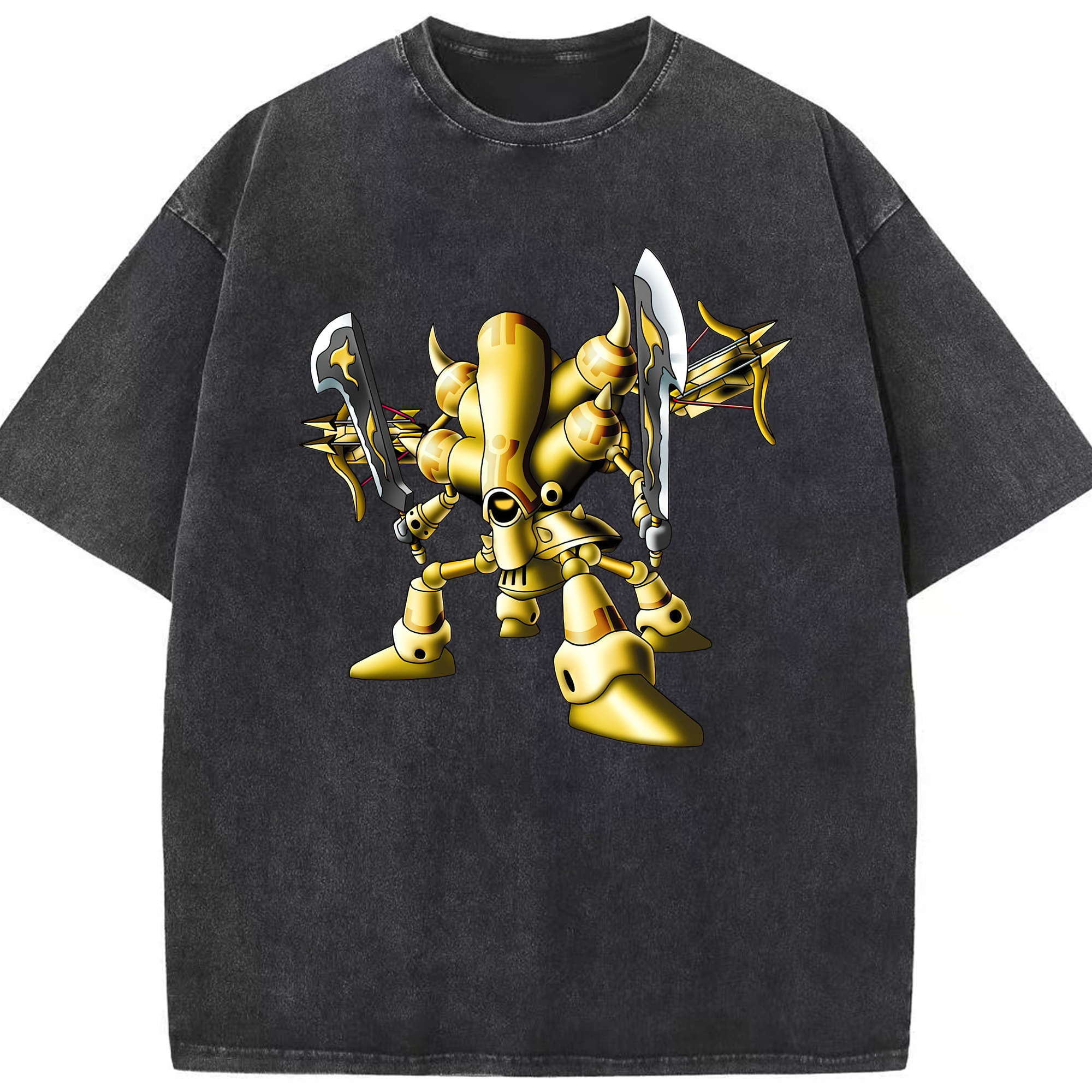 （画像用） ドラゴンクエスト Doragon Kuesuto Dragon Quest 綿100% ヴィンテージ風 半袖Tシャツ（フロントプリント）