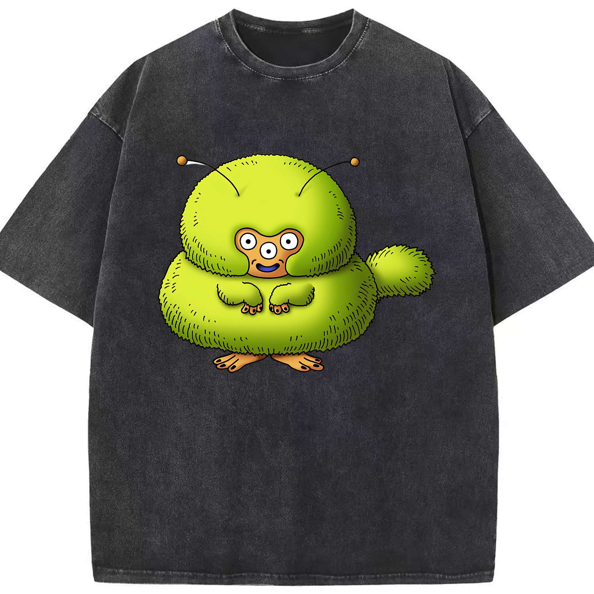 （画像用） ドラゴンクエスト Doragon Kuesuto Dragon Quest 綿100% ヴィンテージ風 半袖Tシャツ（フロントプリント）