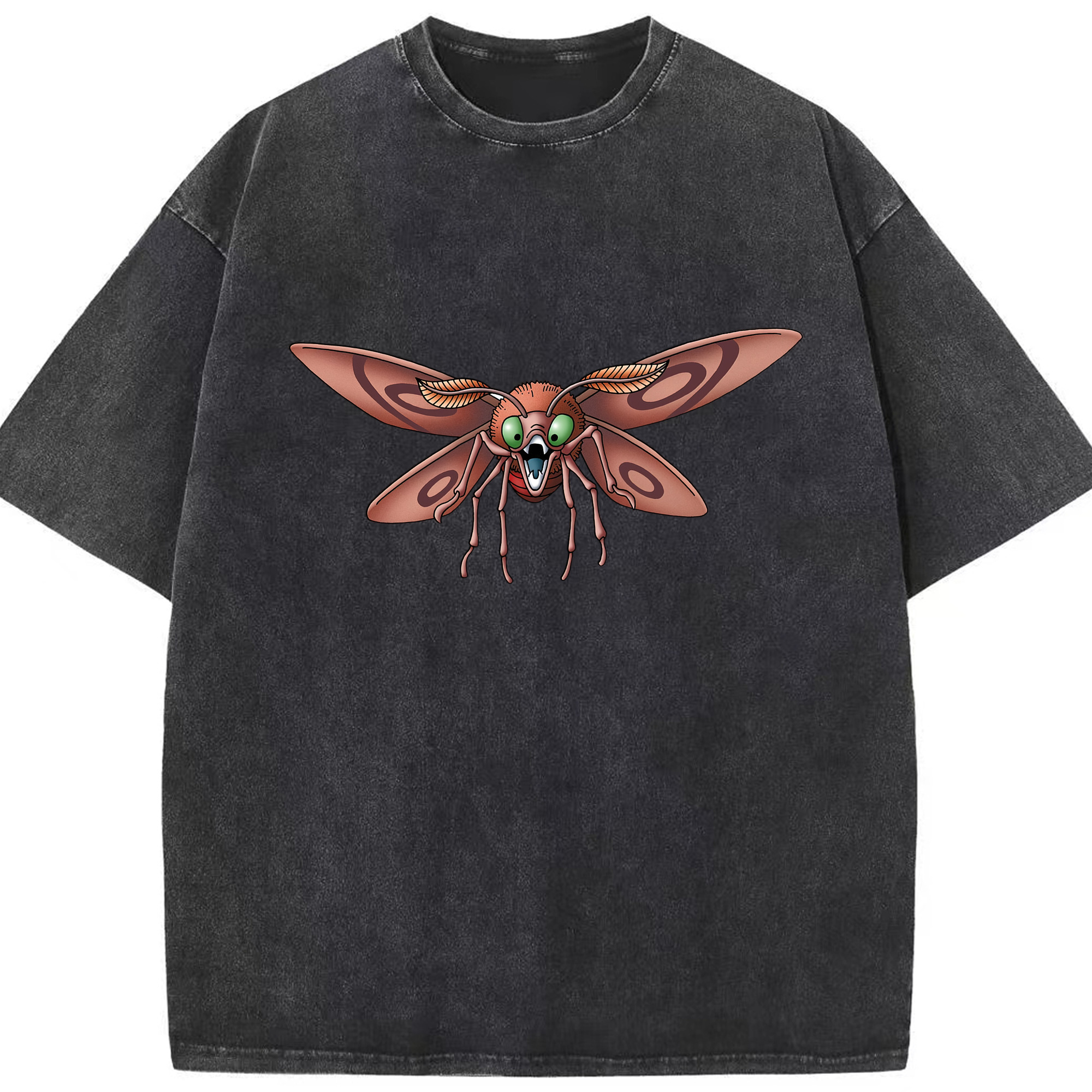 （画像用） ドラゴンクエスト Doragon Kuesuto Dragon Quest 綿100% ヴィンテージ風 半袖Tシャツ（フロントプリント）
