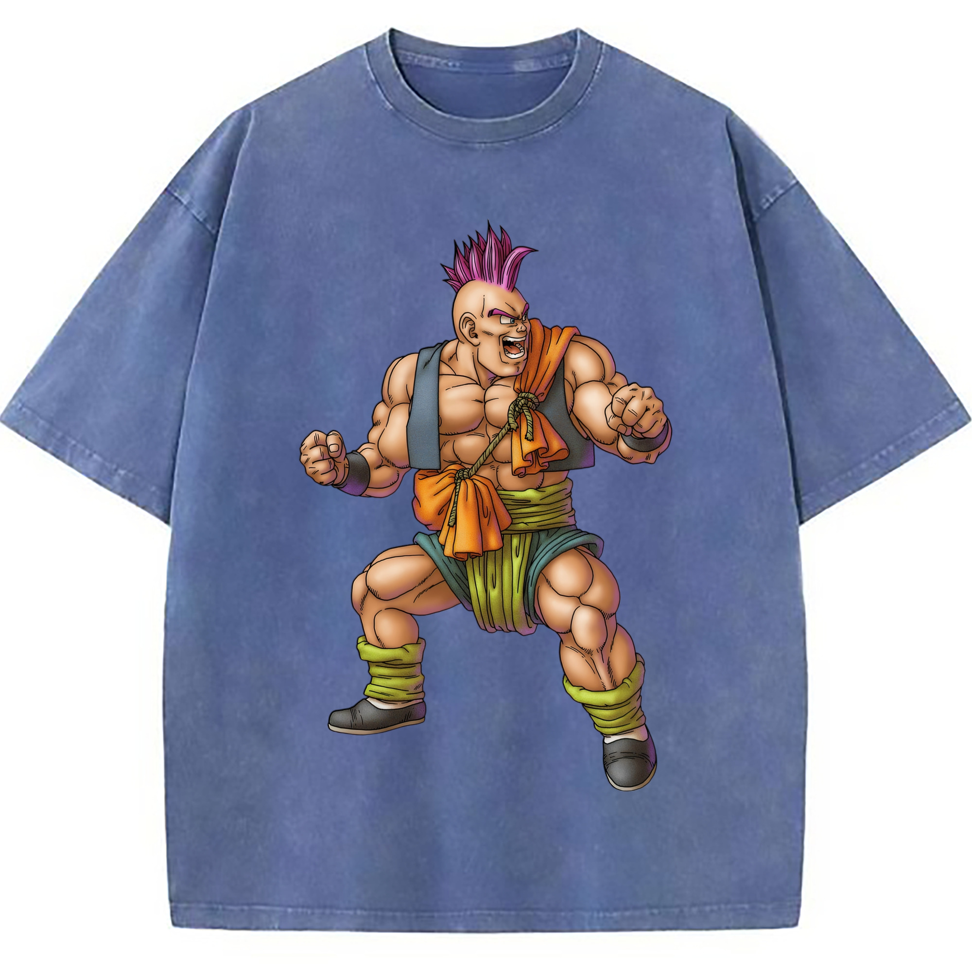 （画像用） ドラゴンクエスト Doragon Kuesuto Dragon Quest 綿100% ヴィンテージ風 半袖Tシャツ（フロントプリント）