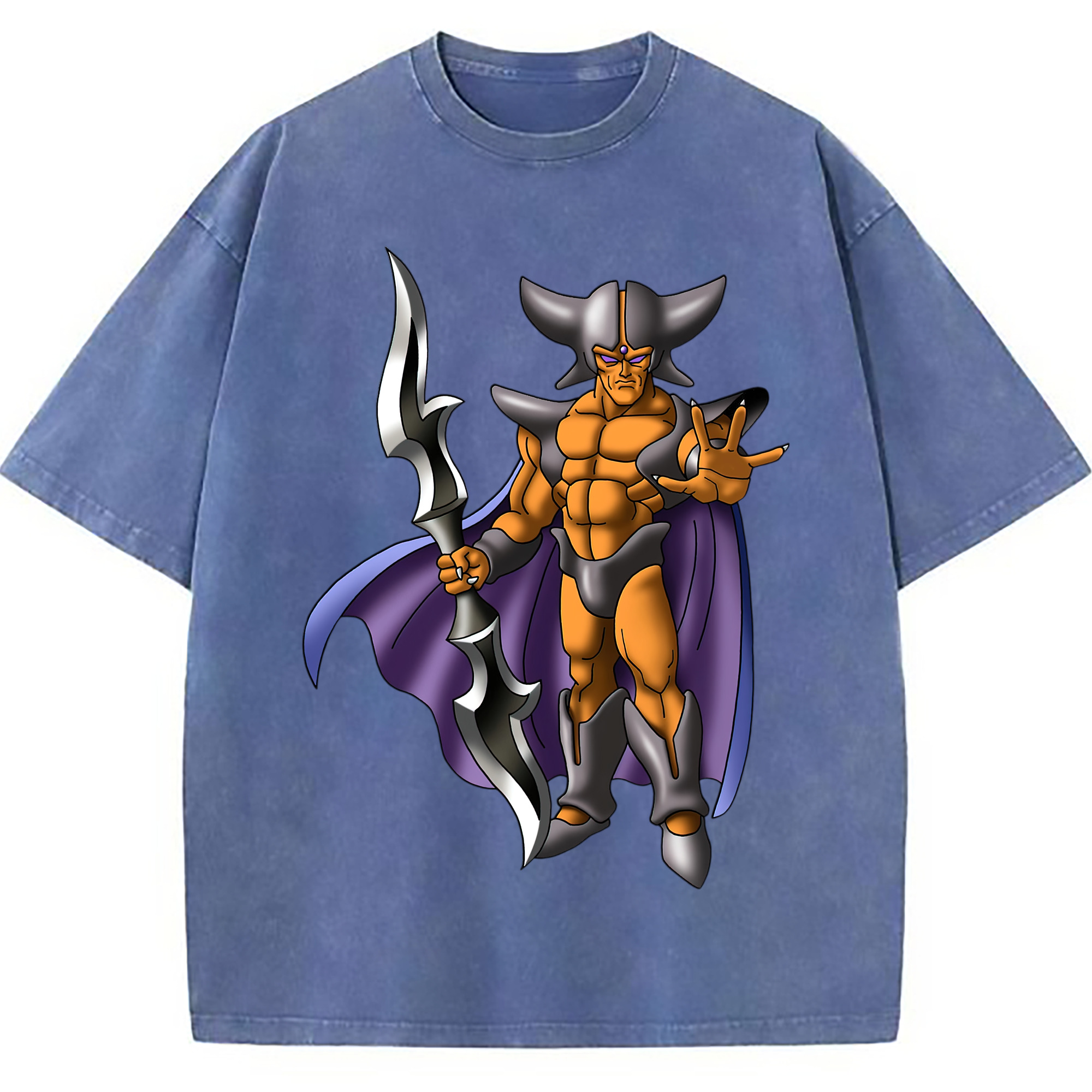 （画像用） ドラゴンクエスト Doragon Kuesuto Dragon Quest 綿100% ヴィンテージ風 半袖Tシャツ（フロントプリント）