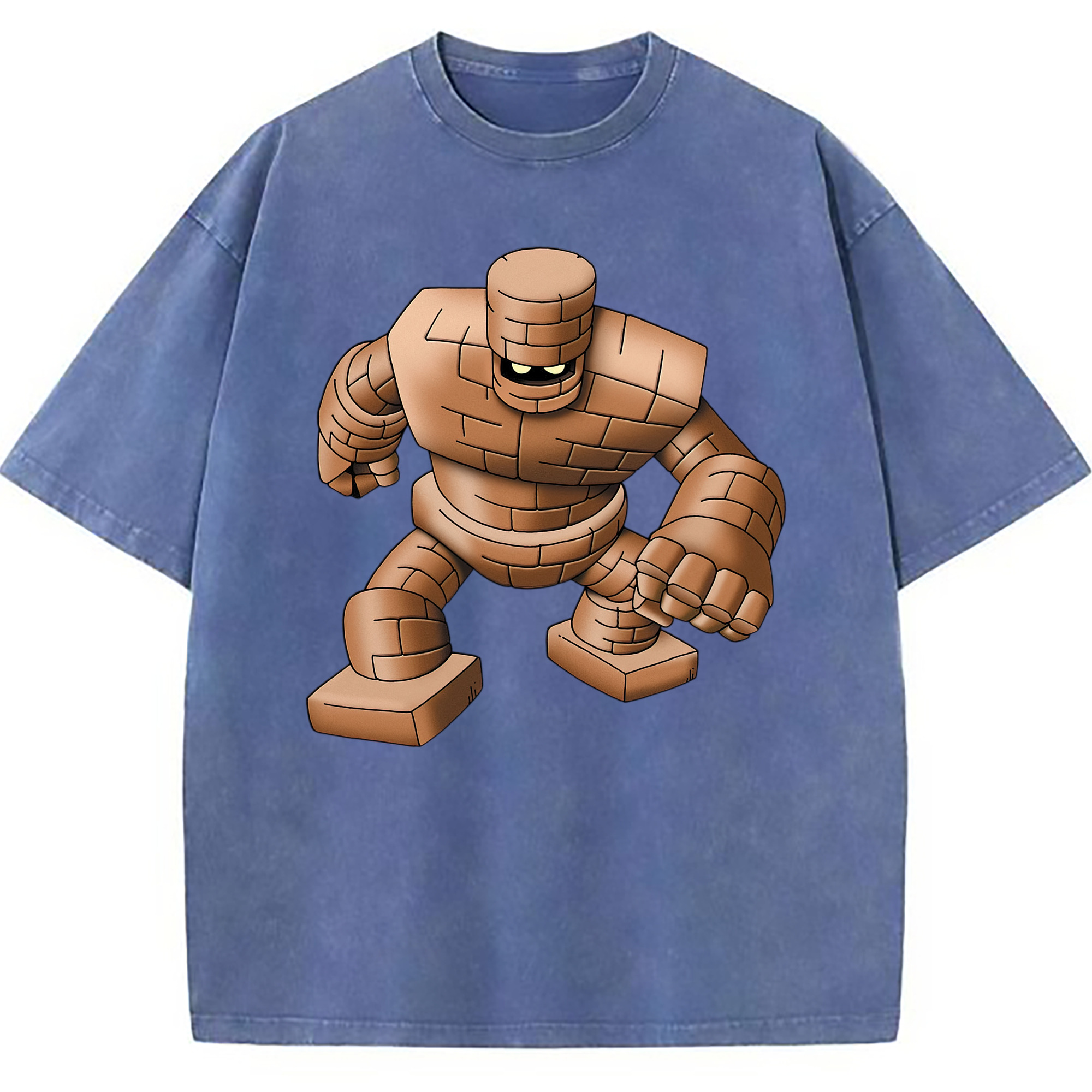 （画像用） ドラゴンクエスト Doragon Kuesuto Dragon Quest 綿100% ヴィンテージ風 半袖Tシャツ（フロントプリント）
