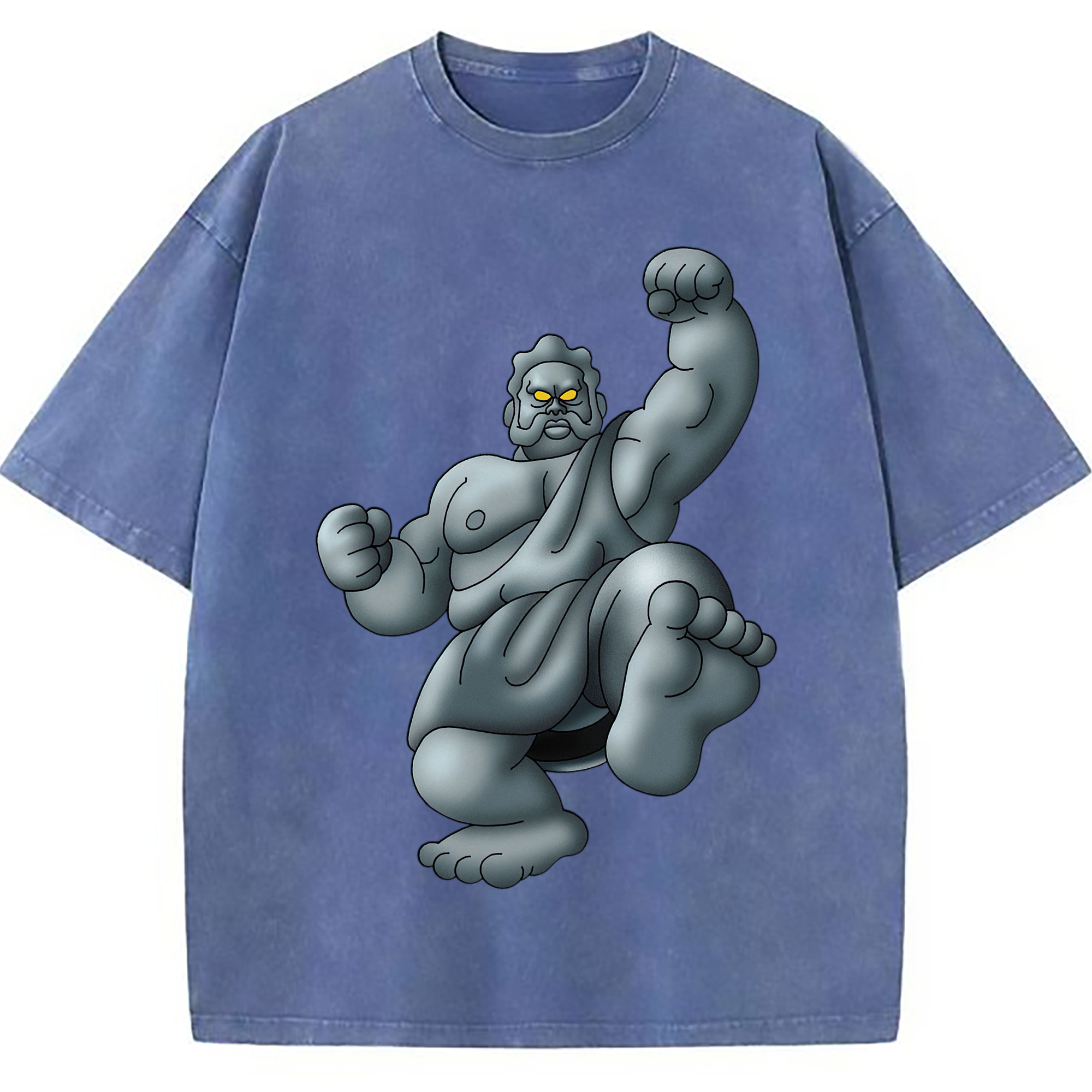 （画像用） ドラゴンクエスト Doragon Kuesuto Dragon Quest 綿100% ヴィンテージ風 半袖Tシャツ（フロントプリント）