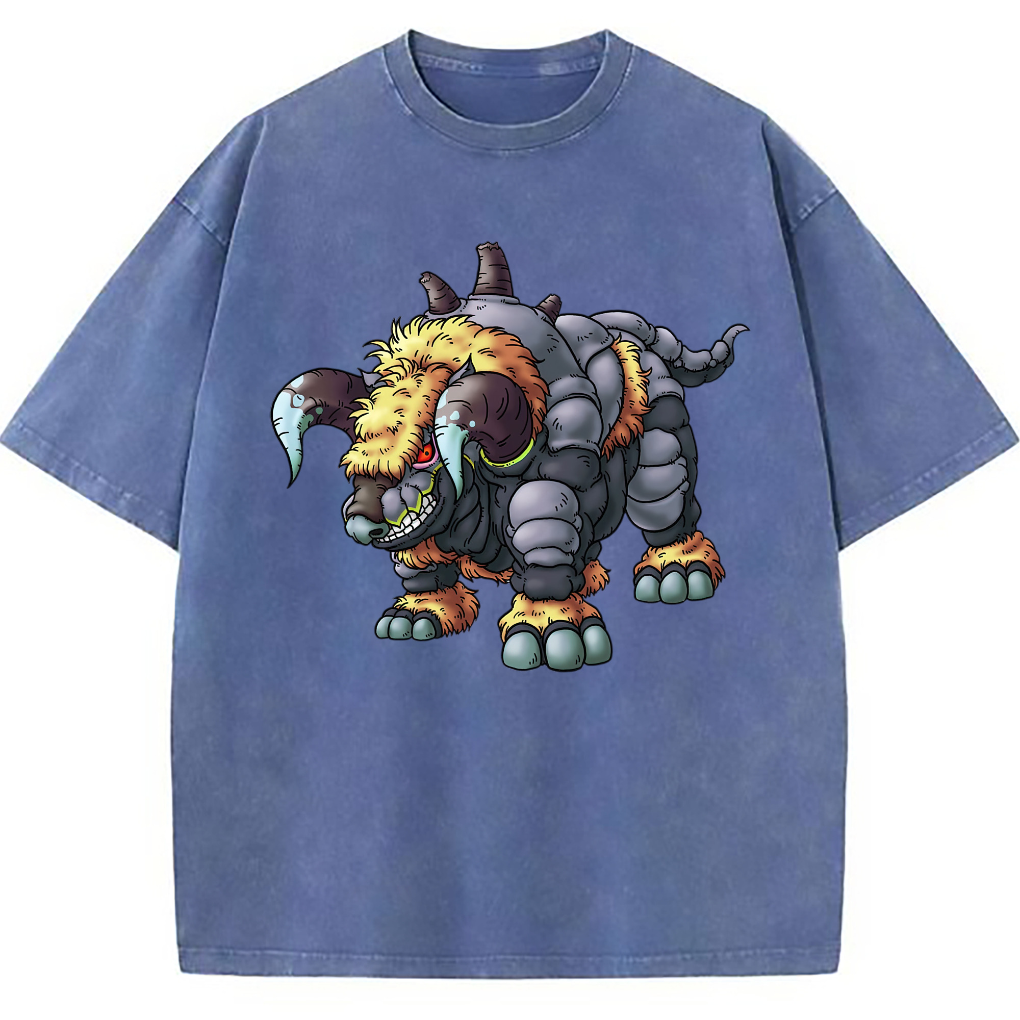 （画像用） ドラゴンクエスト Doragon Kuesuto Dragon Quest 綿100% ヴィンテージ風 半袖Tシャツ（フロントプリント）