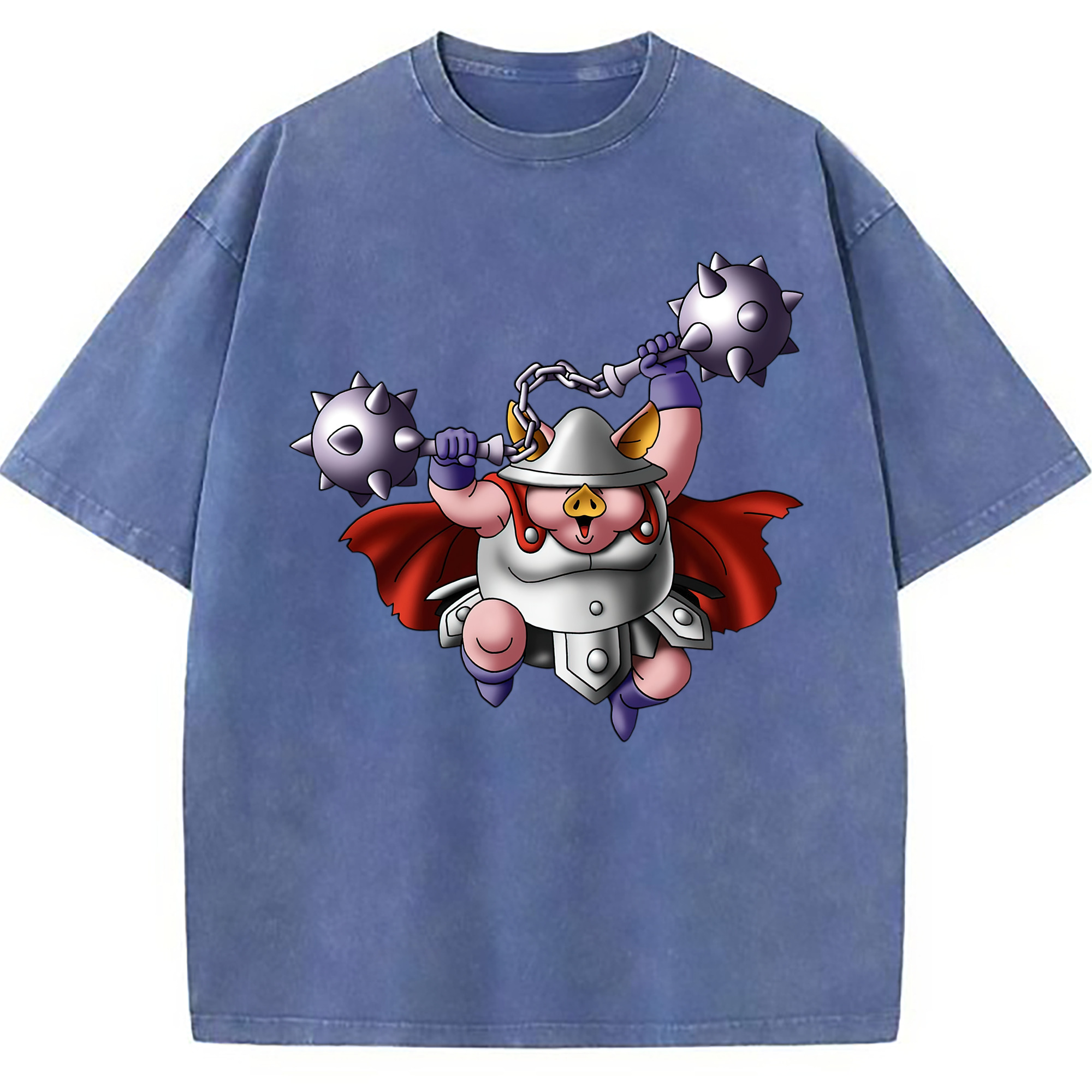（画像用） ドラゴンクエスト Doragon Kuesuto Dragon Quest 綿100% ヴィンテージ風 半袖Tシャツ（フロントプリント）